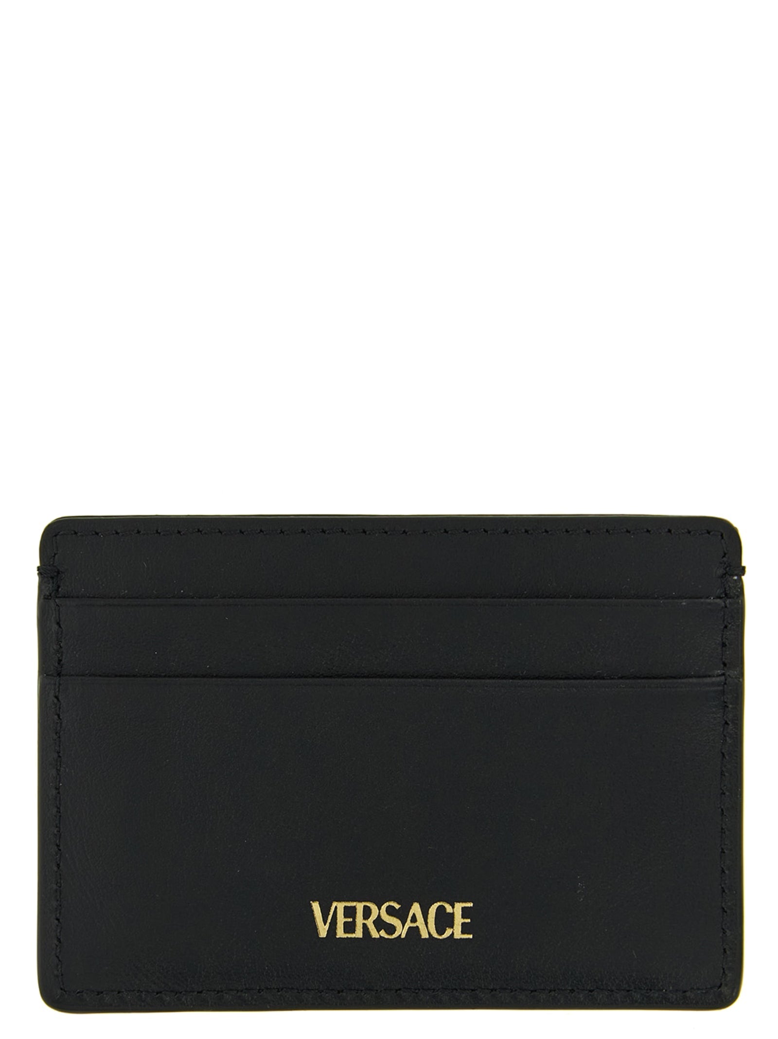 Versace Black Calfskin Cardholder