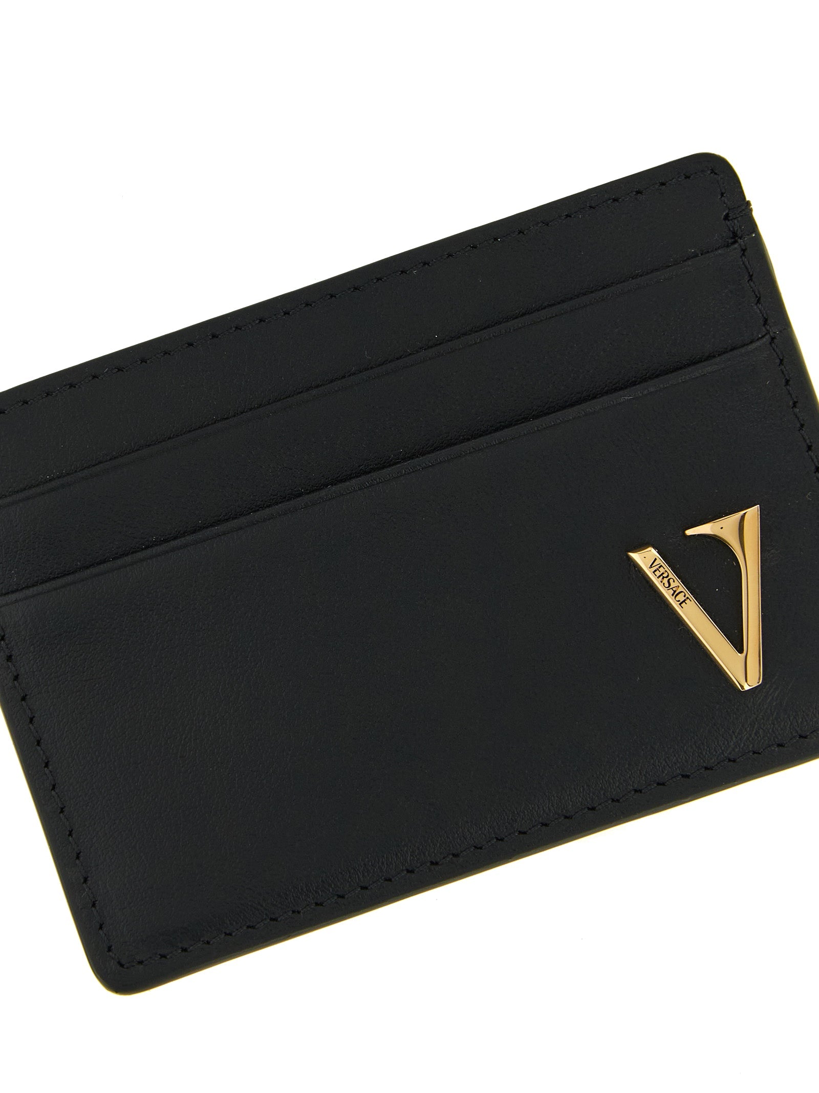 Versace Black Calfskin Cardholder