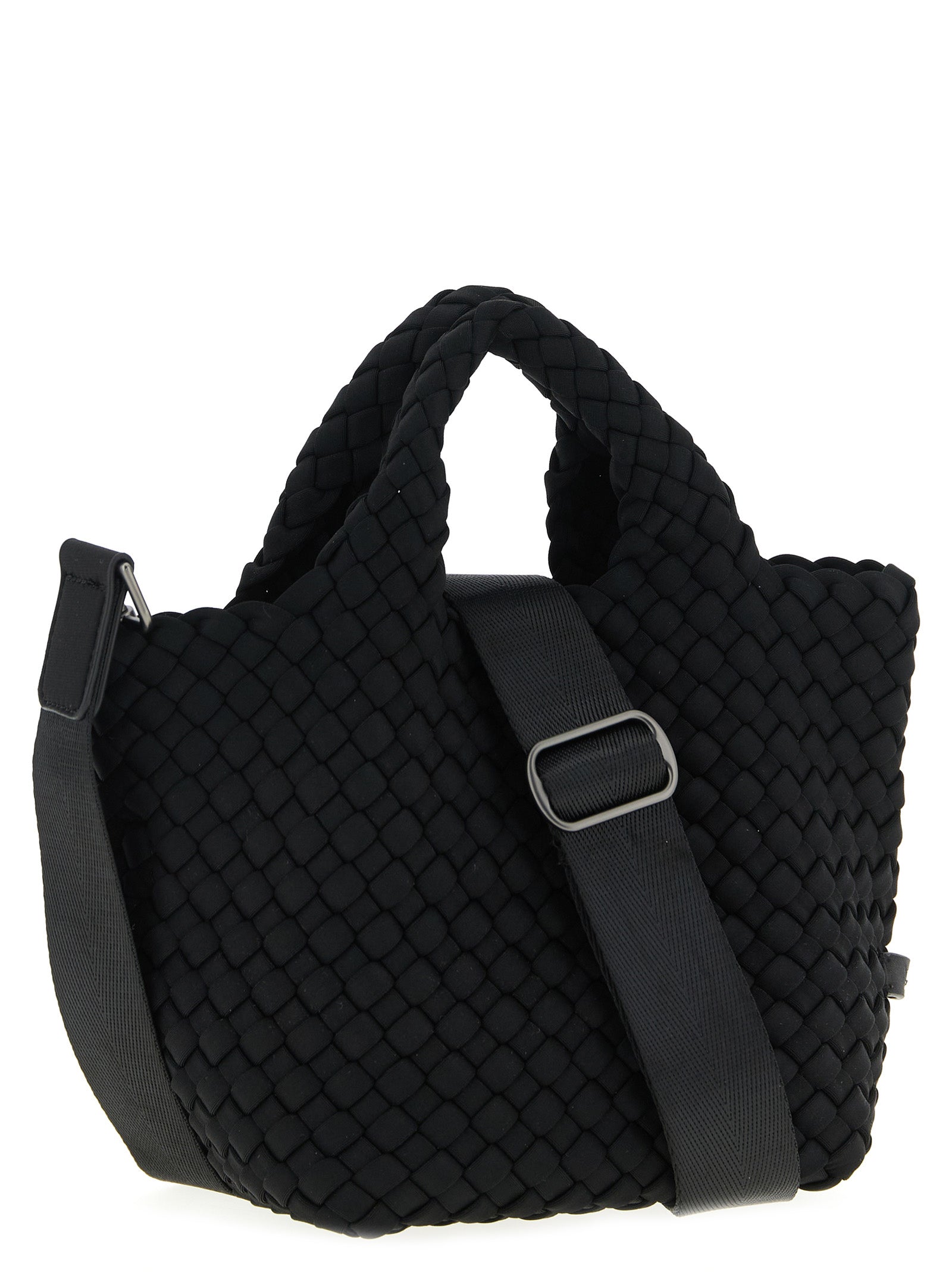 NAGHEDI Black Neoprene Tote Bag