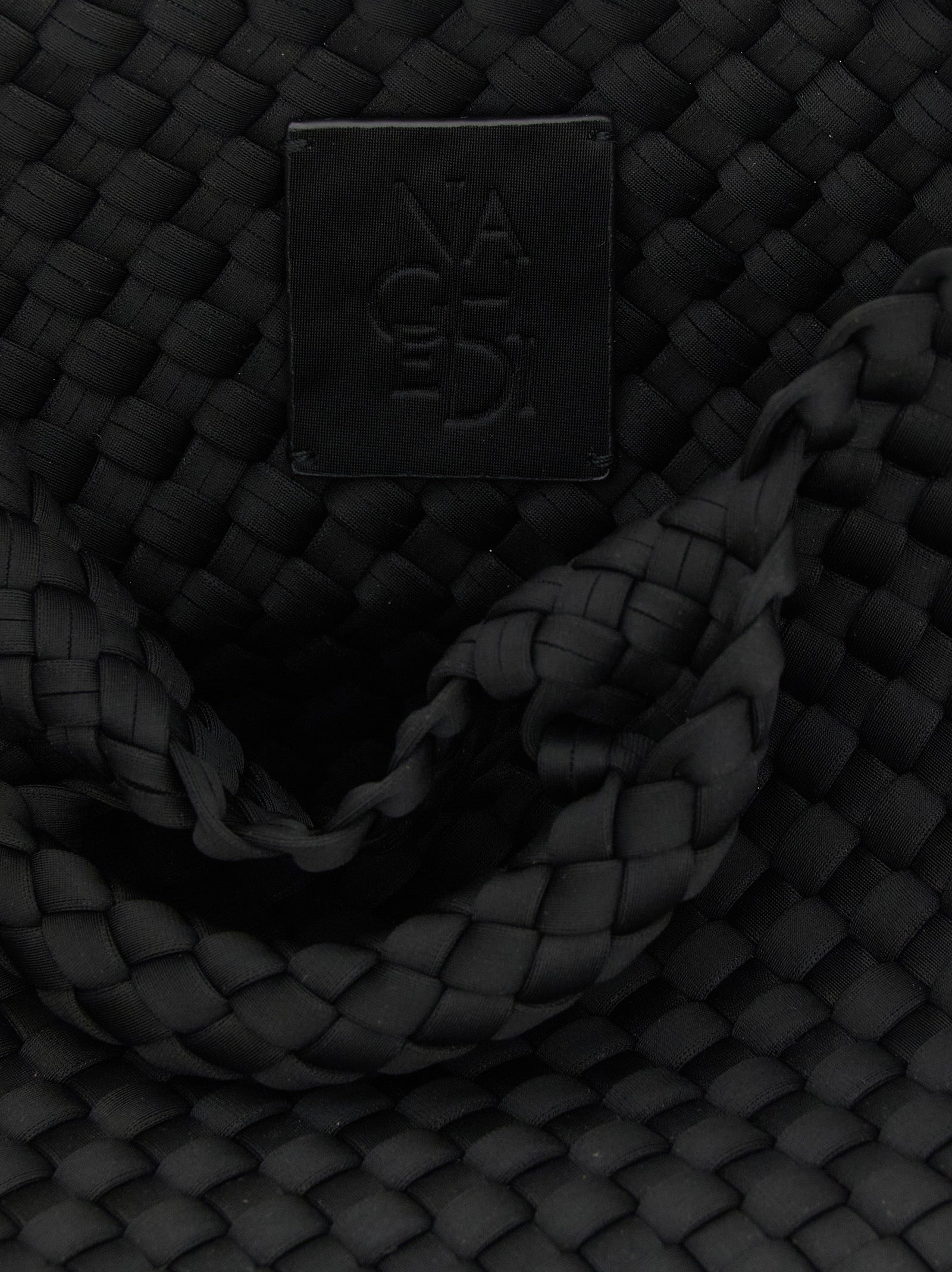 NAGHEDI Black Neoprene Tote Bag