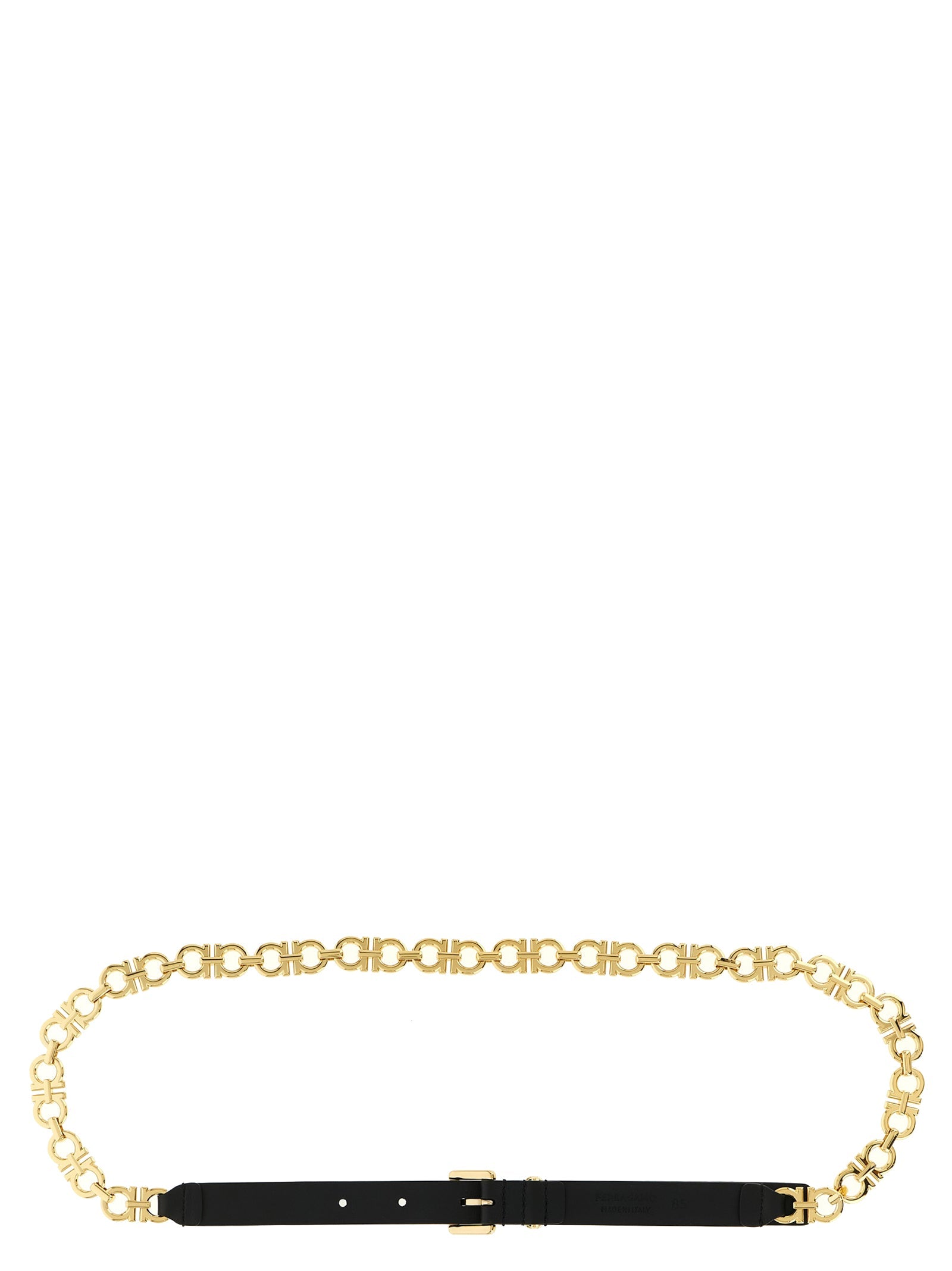 Ferragamo Black Calfskin Belt