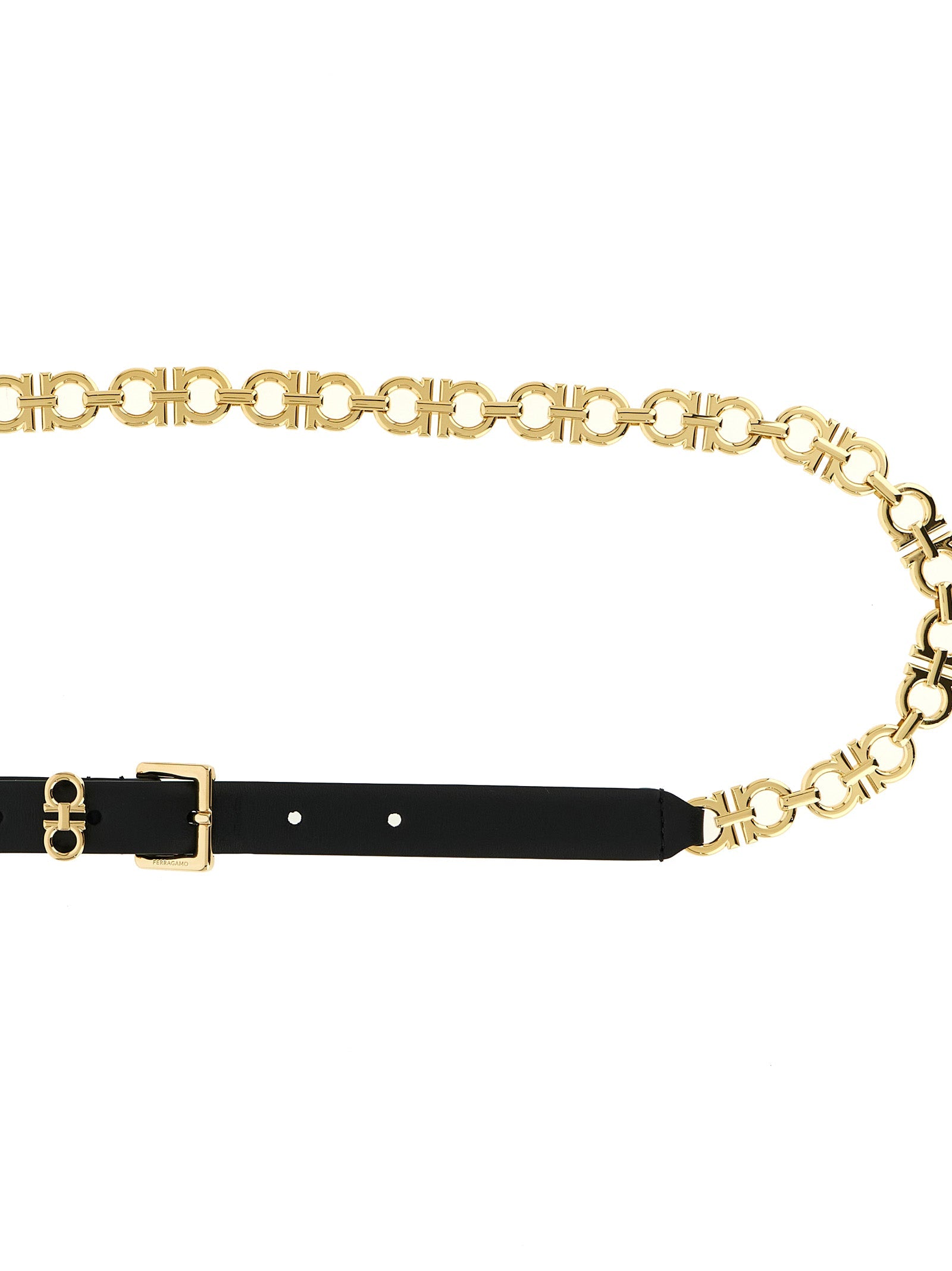 Ferragamo Black Calfskin Belt