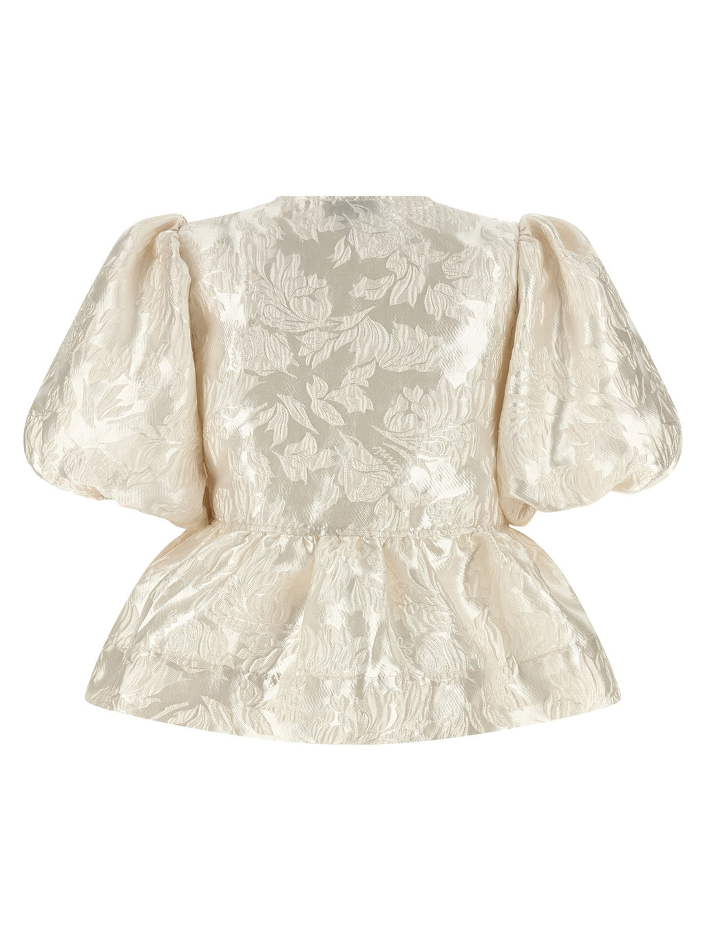 Ganni White Polyester Blouse