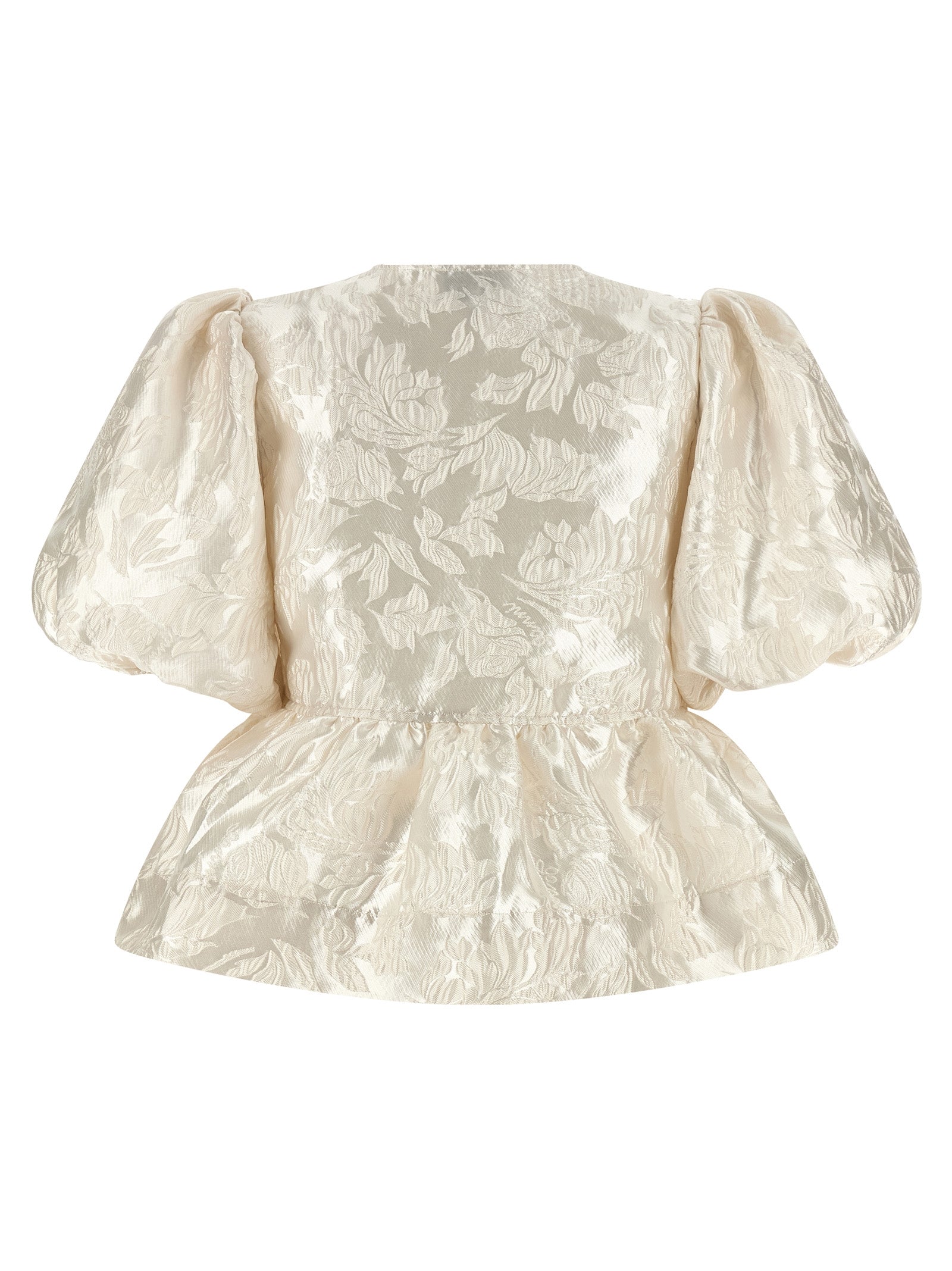Ganni White Polyester Blouse