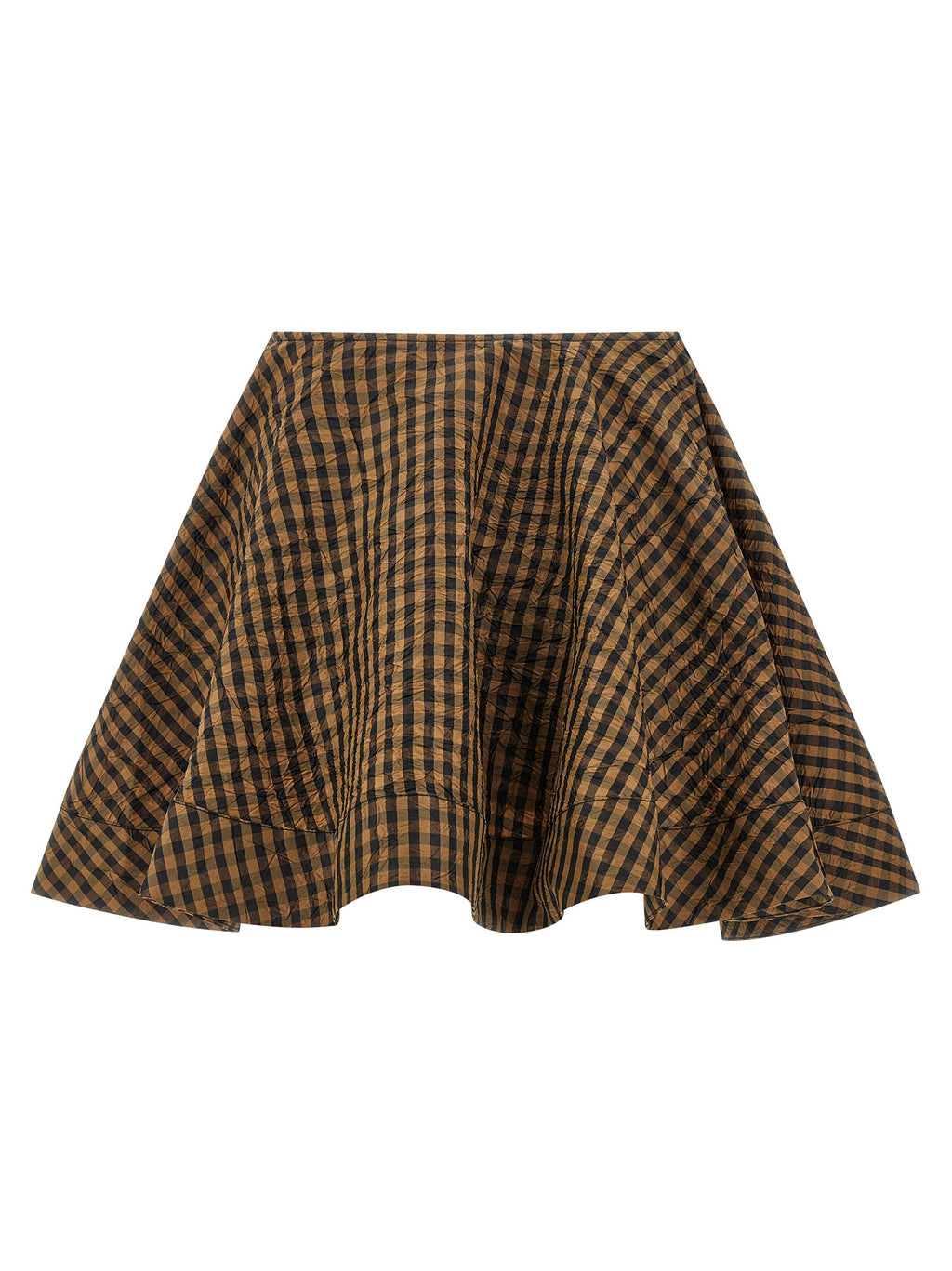 Ganni Brown Recycled Polyester Long Skirt