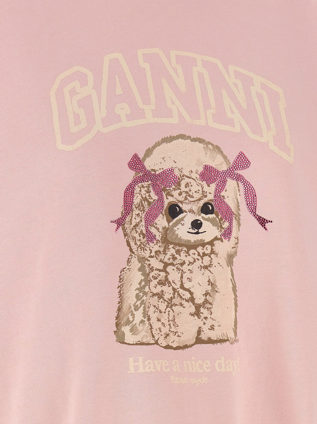 Ganni Multicolor Organic Cotton Sweatshirt