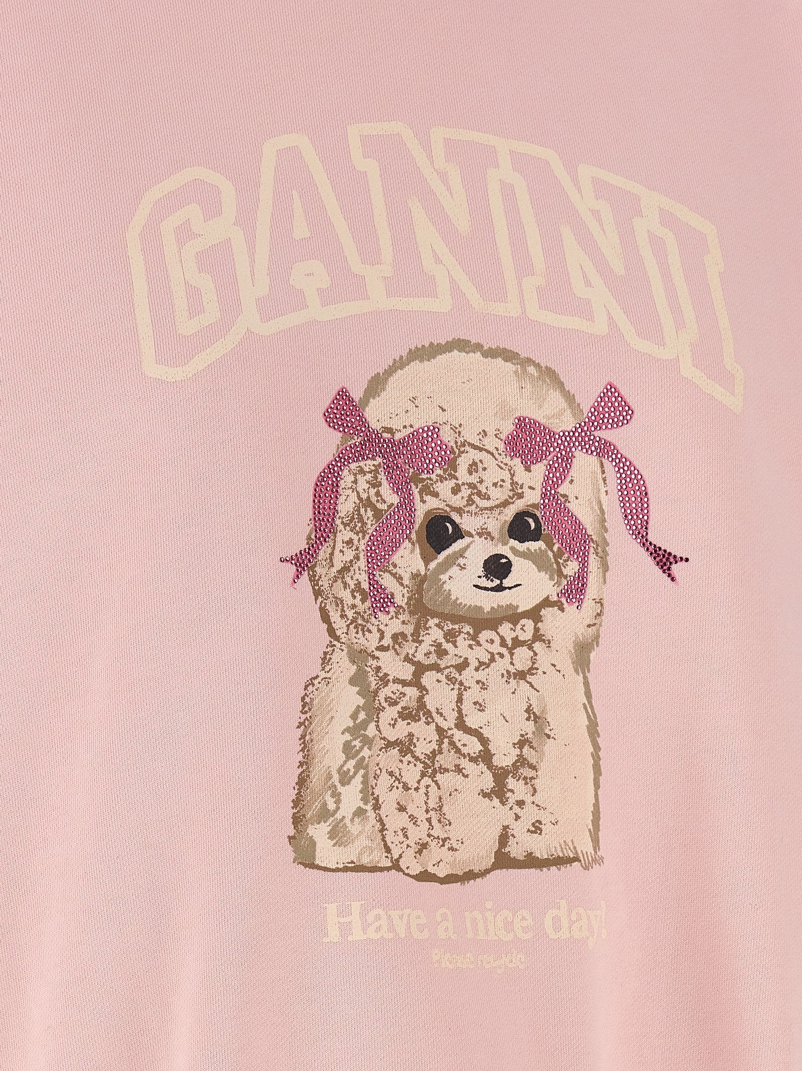 Ganni Multicolor Organic Cotton Sweatshirt
