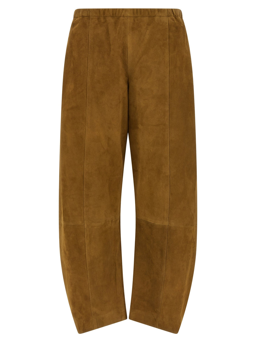 Khaite Brown Leather Pants