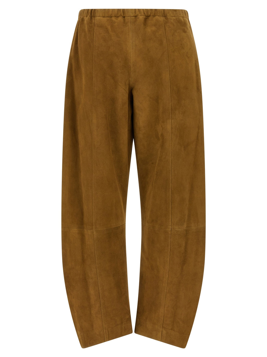 Khaite Brown Leather Pants