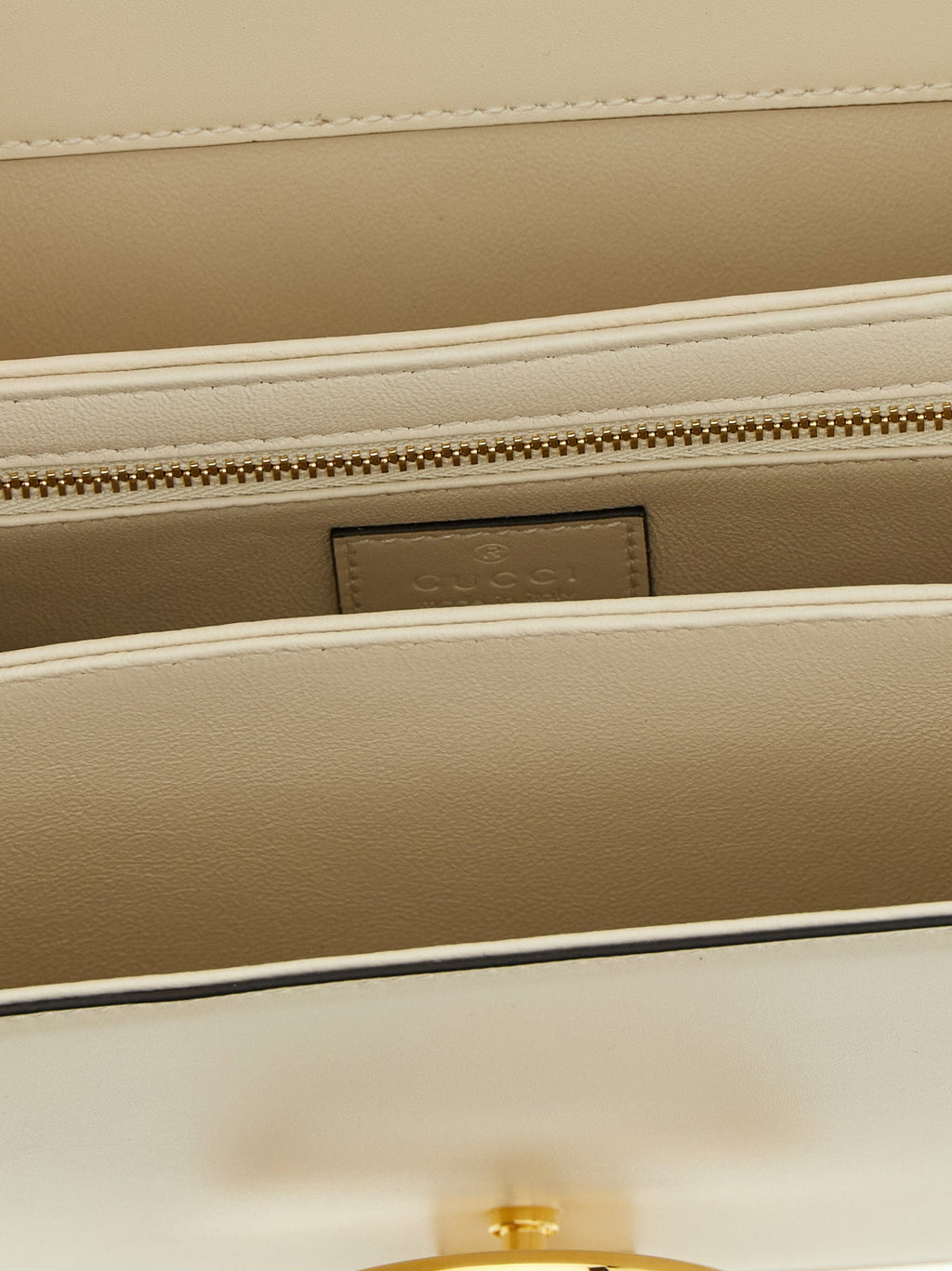 Gucci White Calfskin Shoulder Bag