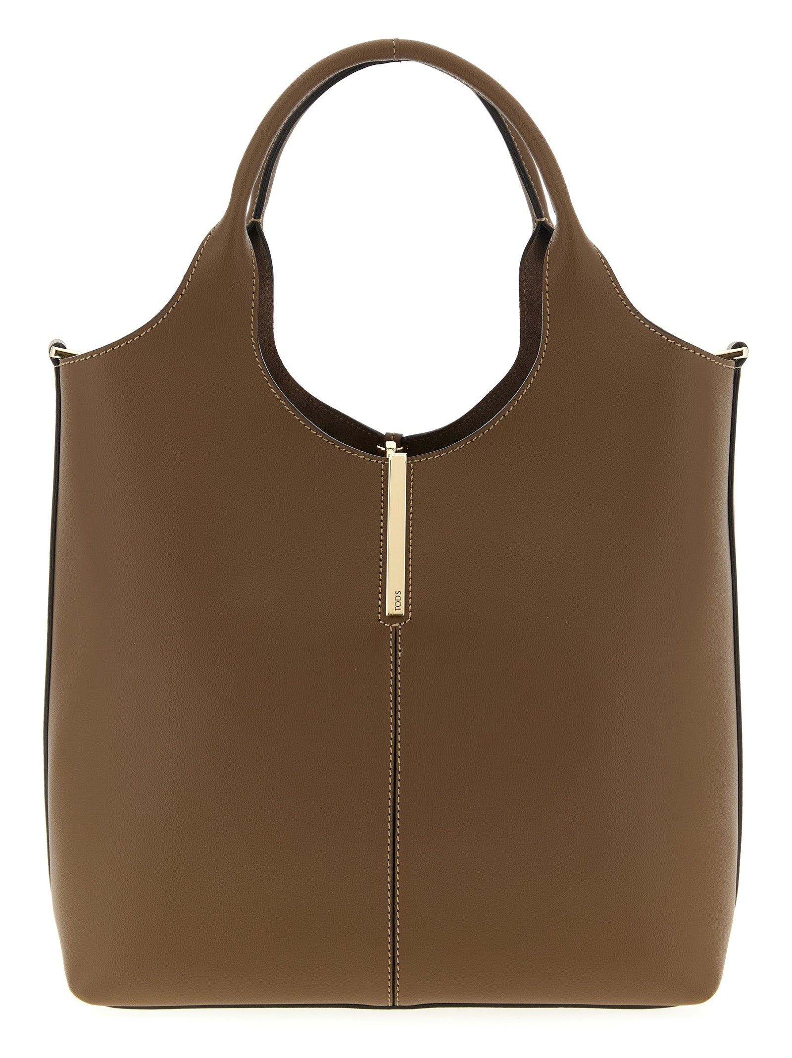Tod's Brown Calfskin Handbag