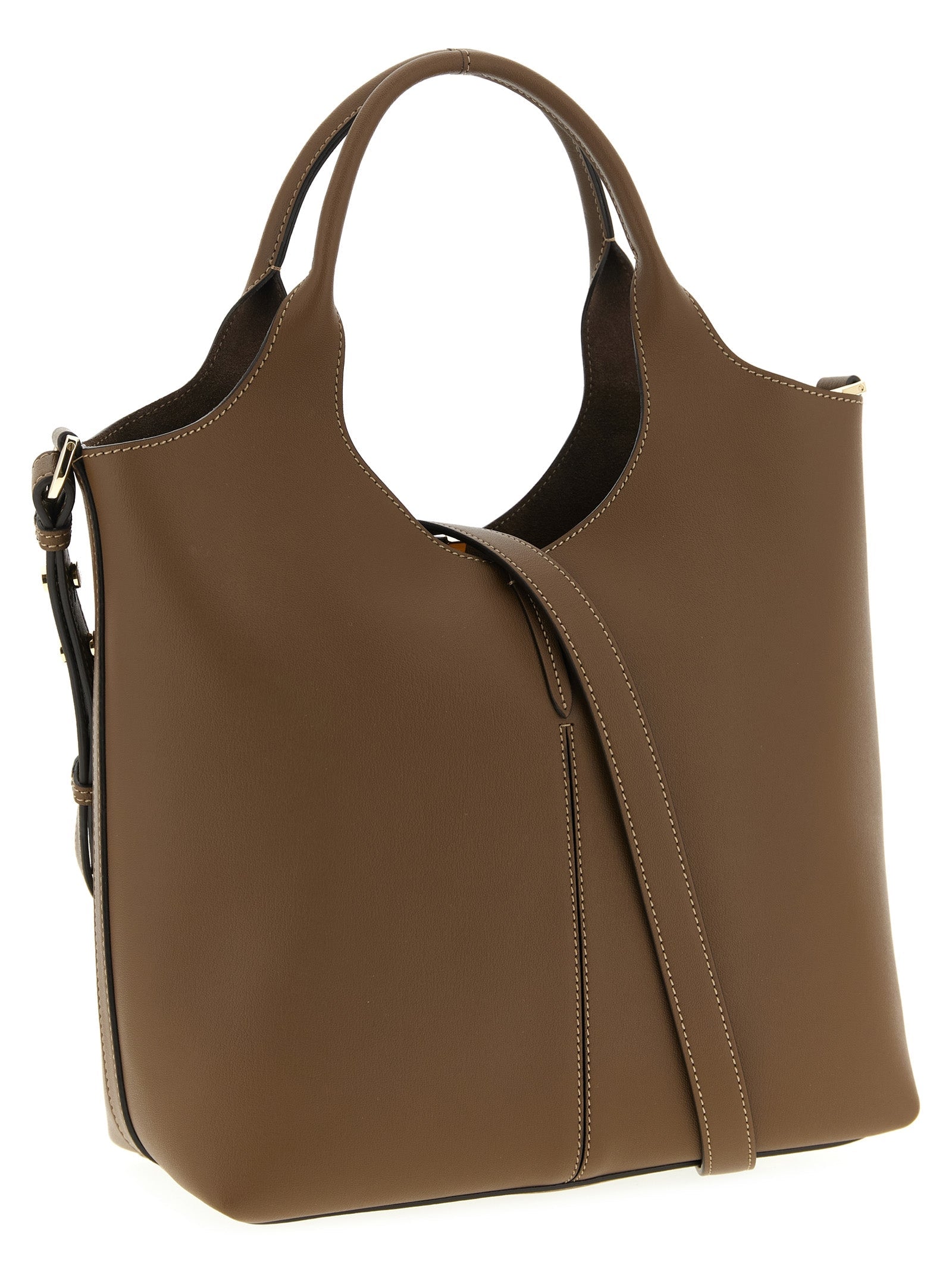 Tod's Brown Calfskin Handbag