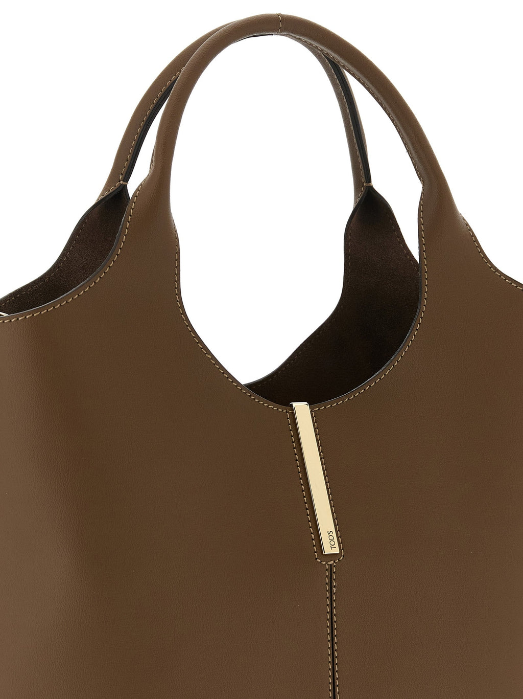 Tod's Brown Calfskin Handbag