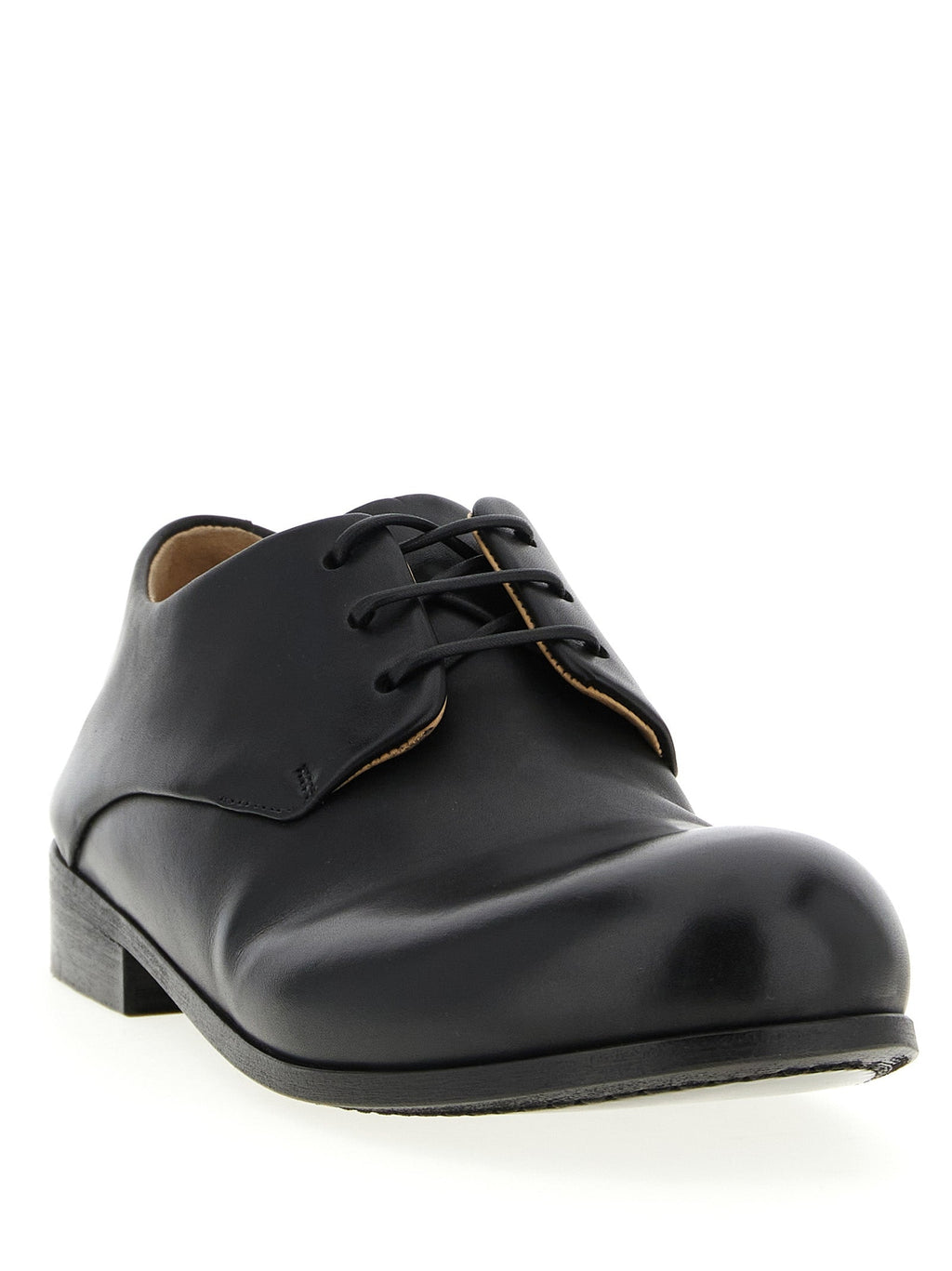 Marsell Black Calfskin Oxfords And Derbies