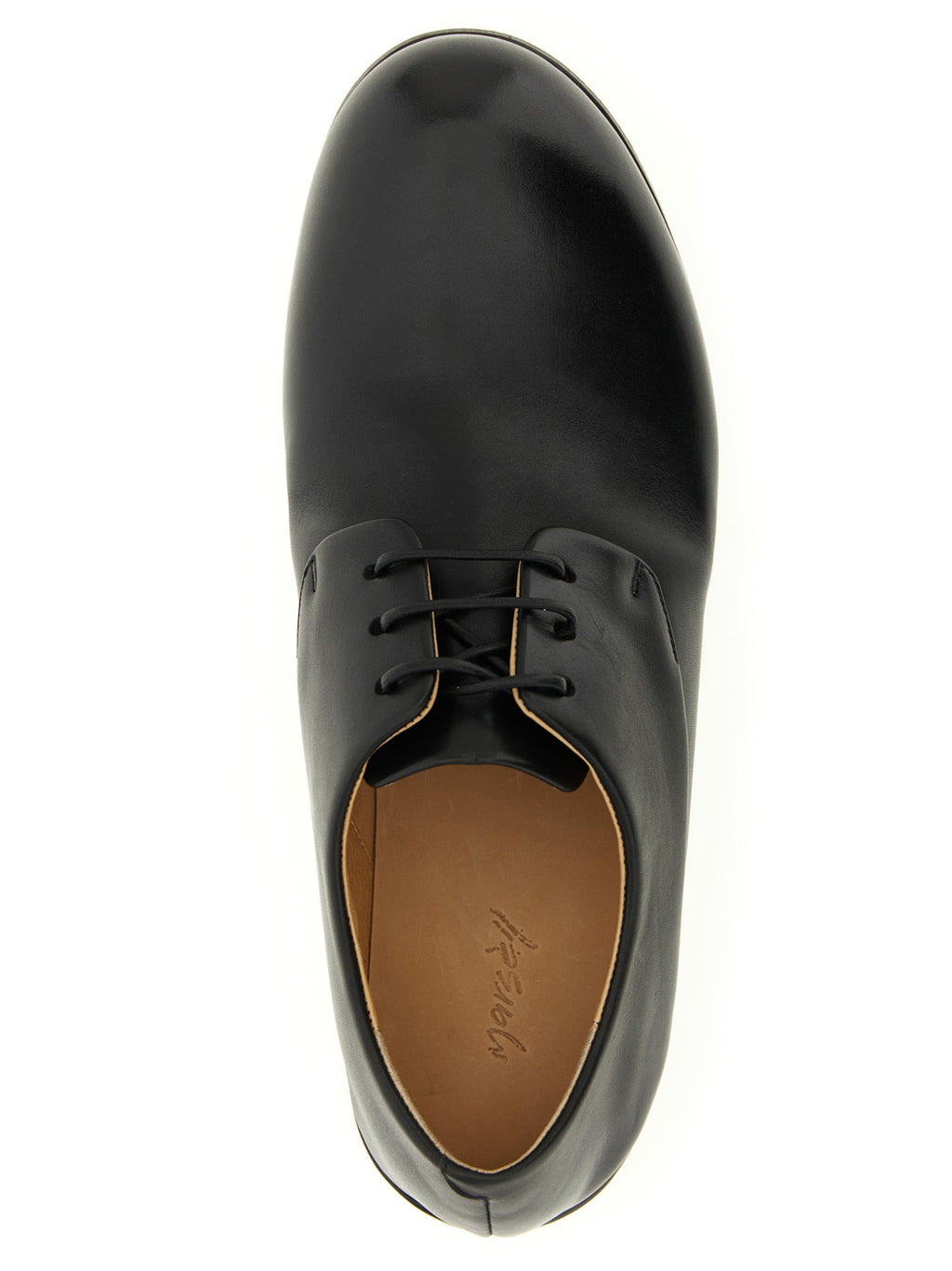 Marsell Black Calfskin Oxfords And Derbies