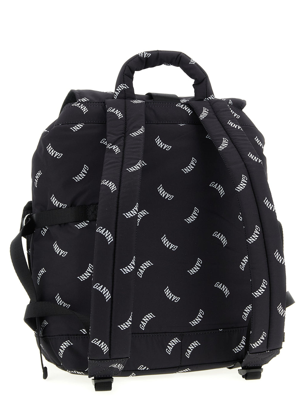 Ganni Black Polyester Backpack