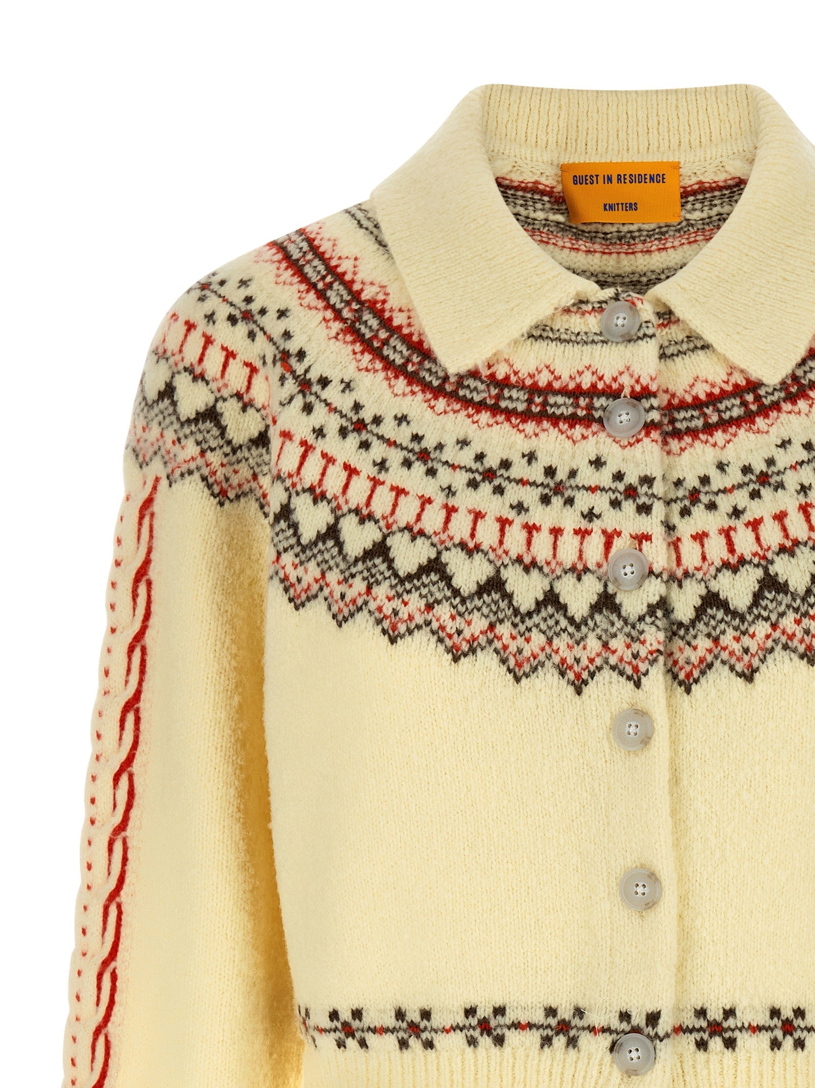 Guest in Residence Multicolor Wool Cardigan