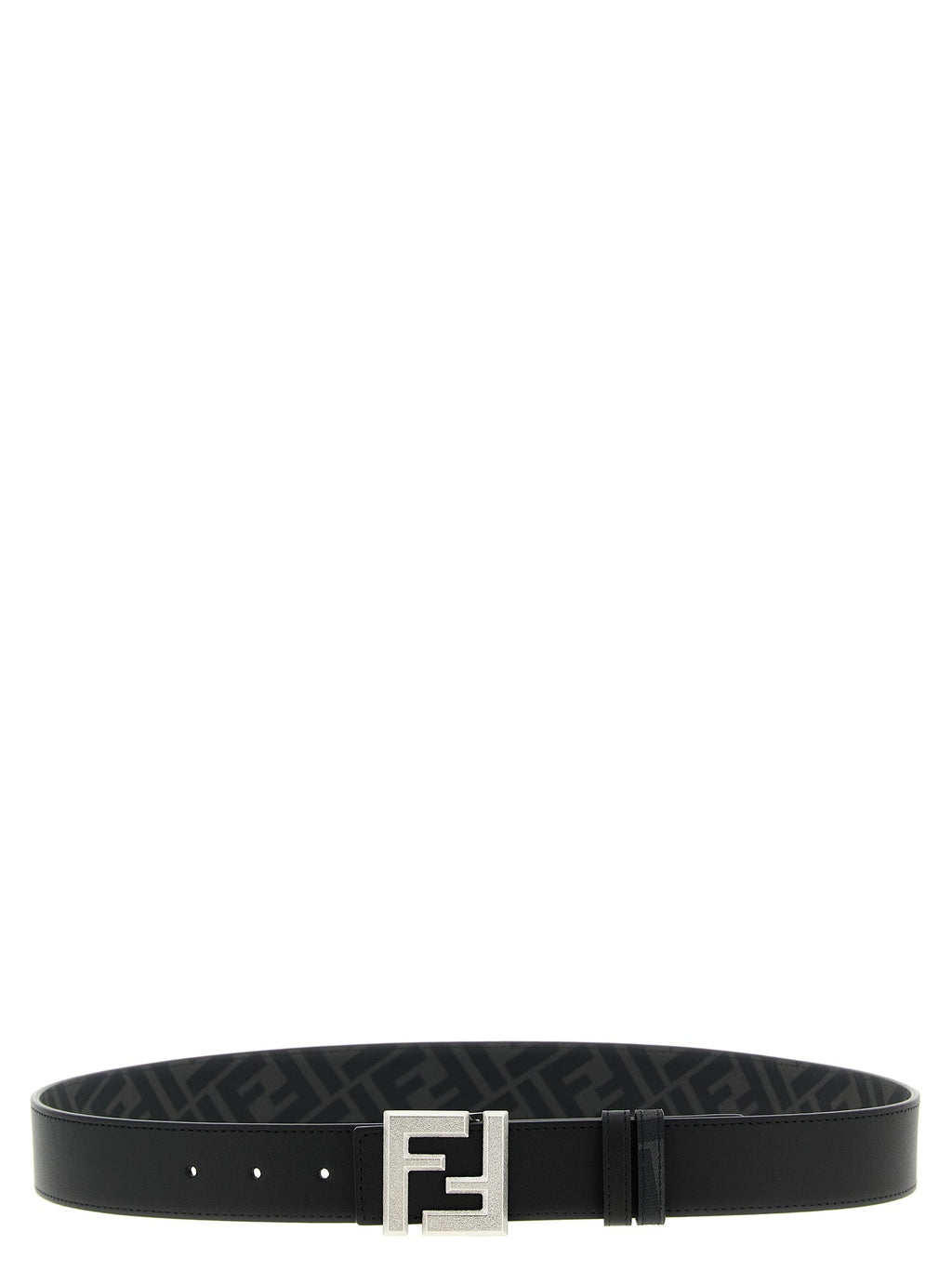 Fendi Black Calfskin Regular Belt