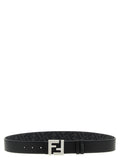 Fendi Black Calfskin Regular Belt