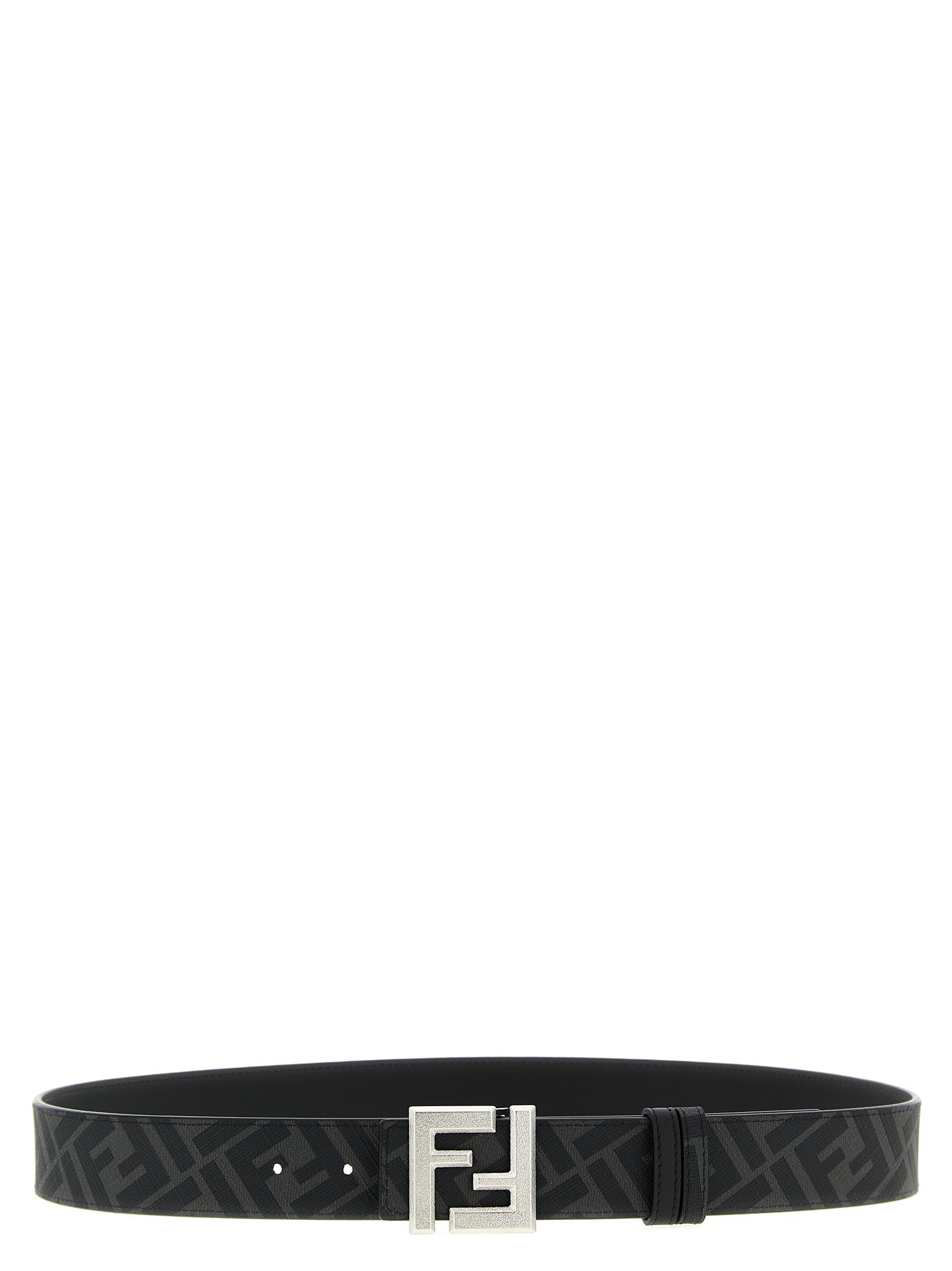 Fendi Black Calfskin Regular Belt