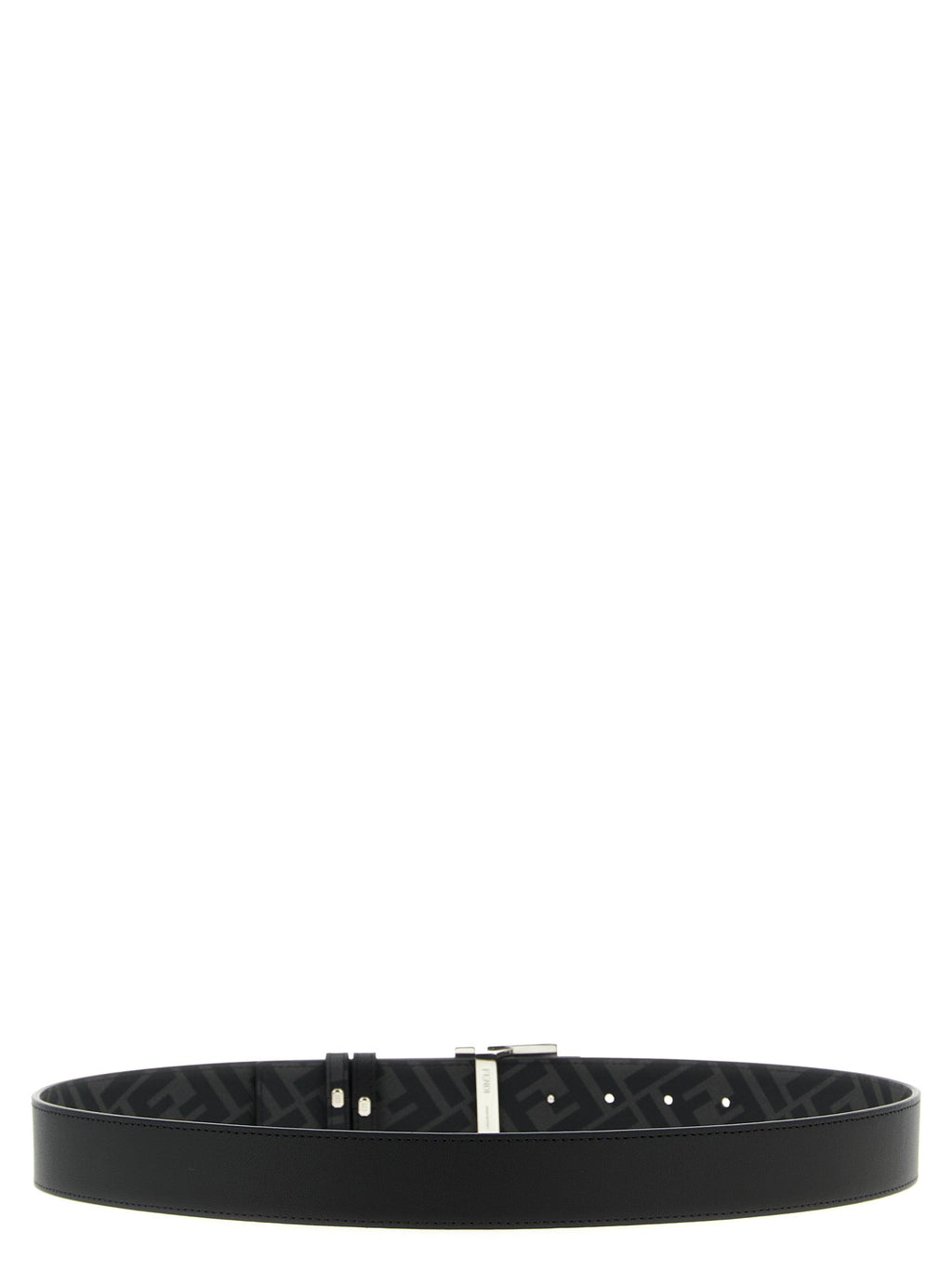 Fendi Black Calfskin Regular Belt