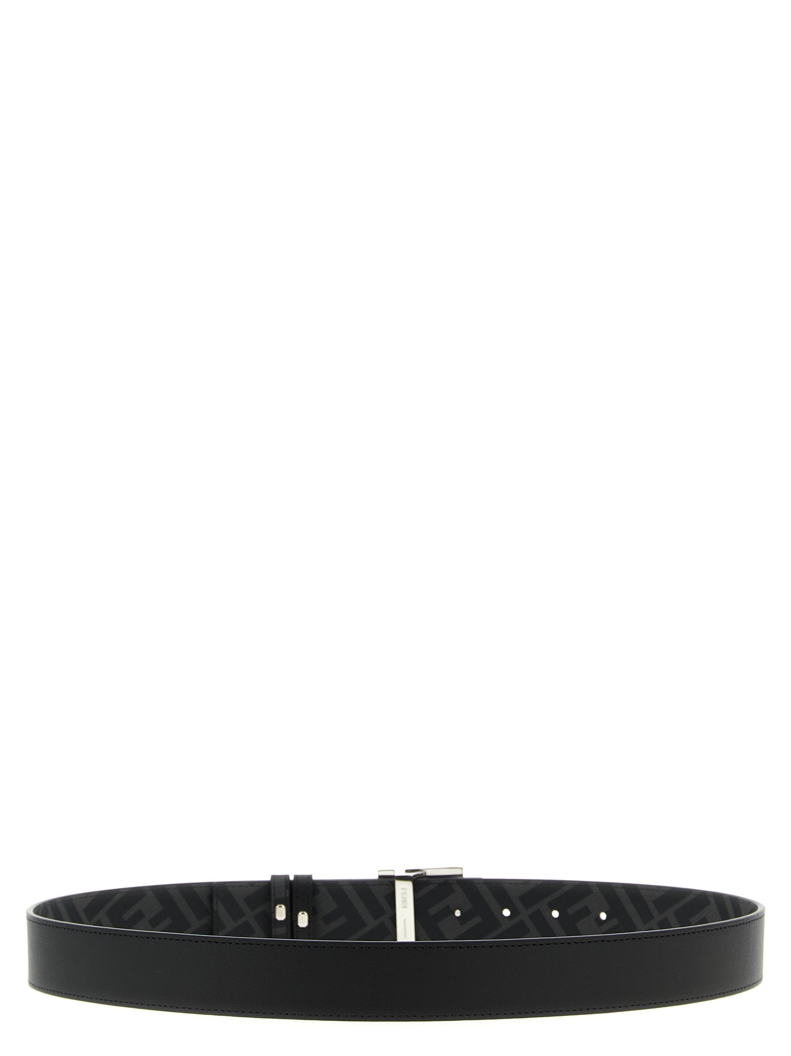 Fendi Black Calfskin Regular Belt