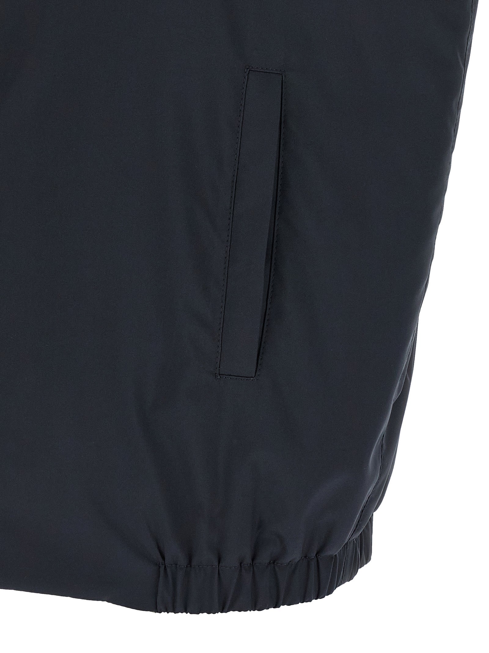 Kiton Blue Cotton Sleeveless Jacket