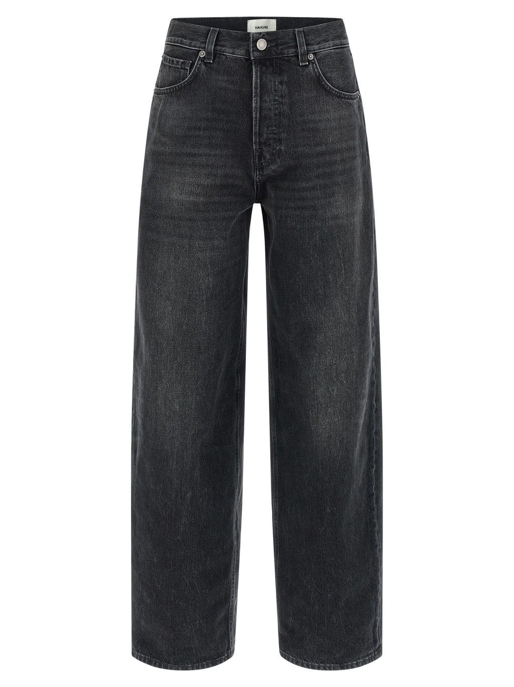 Haikure Black Cotton High-Waisted Jean