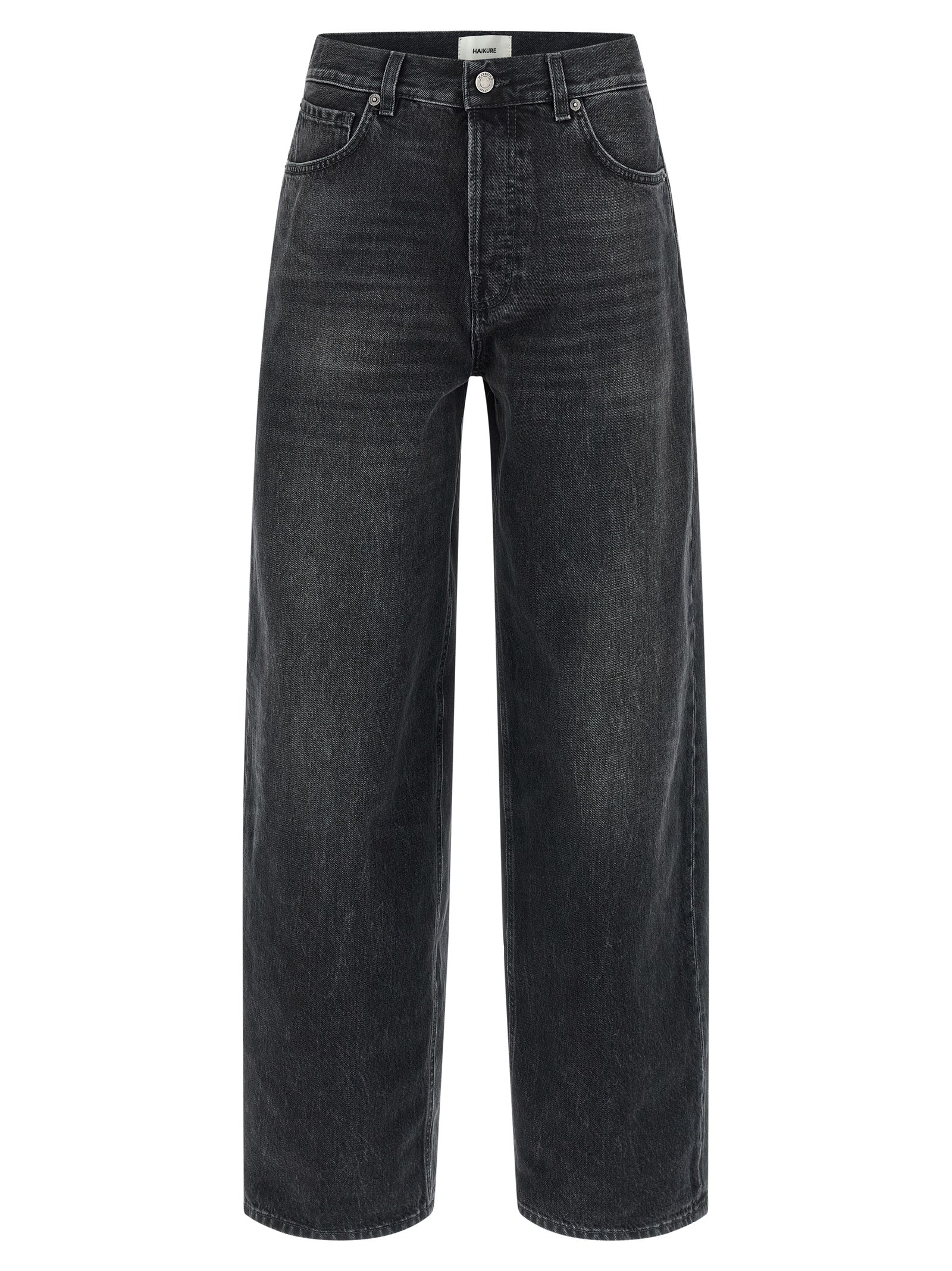 Haikure Black Cotton High-Waisted Jean