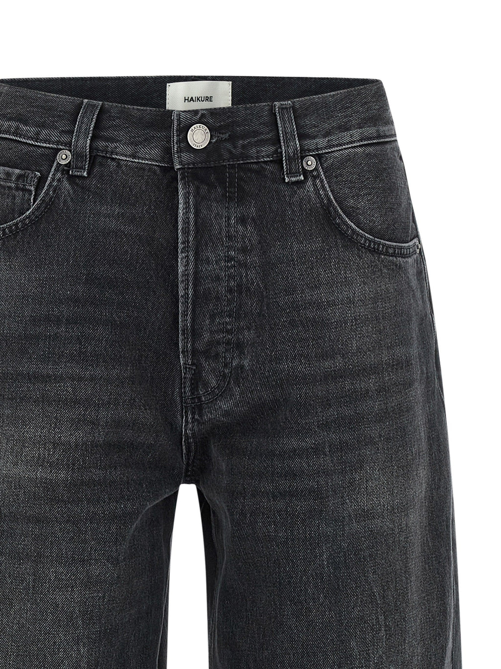 Haikure Black Cotton High-Waisted Jean