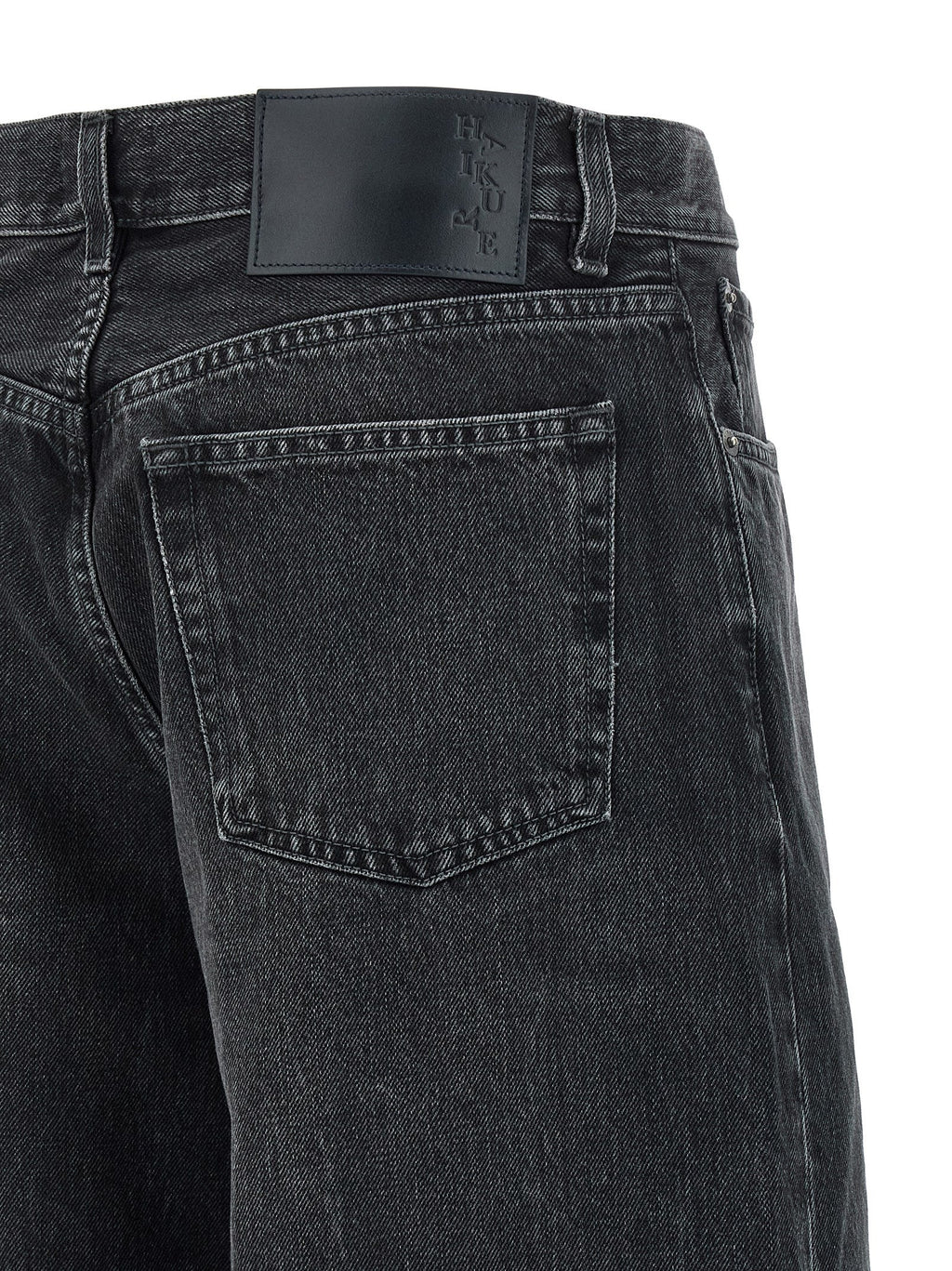 Haikure Black Cotton High-Waisted Jean