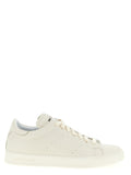 Kiton White Nubuc Leather Low Top Sneakers