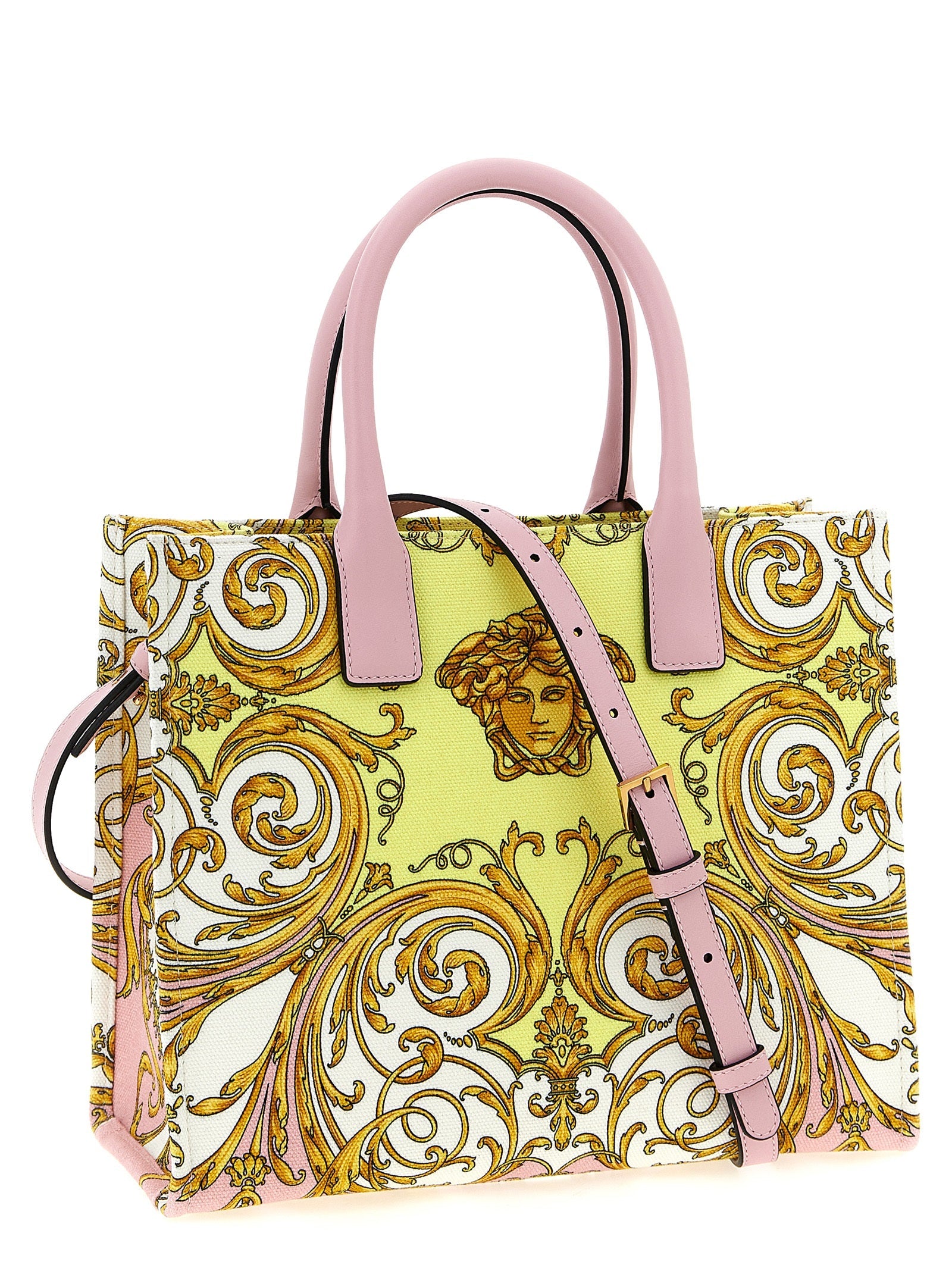 Versace Multicolor Cotton Tote Bag
