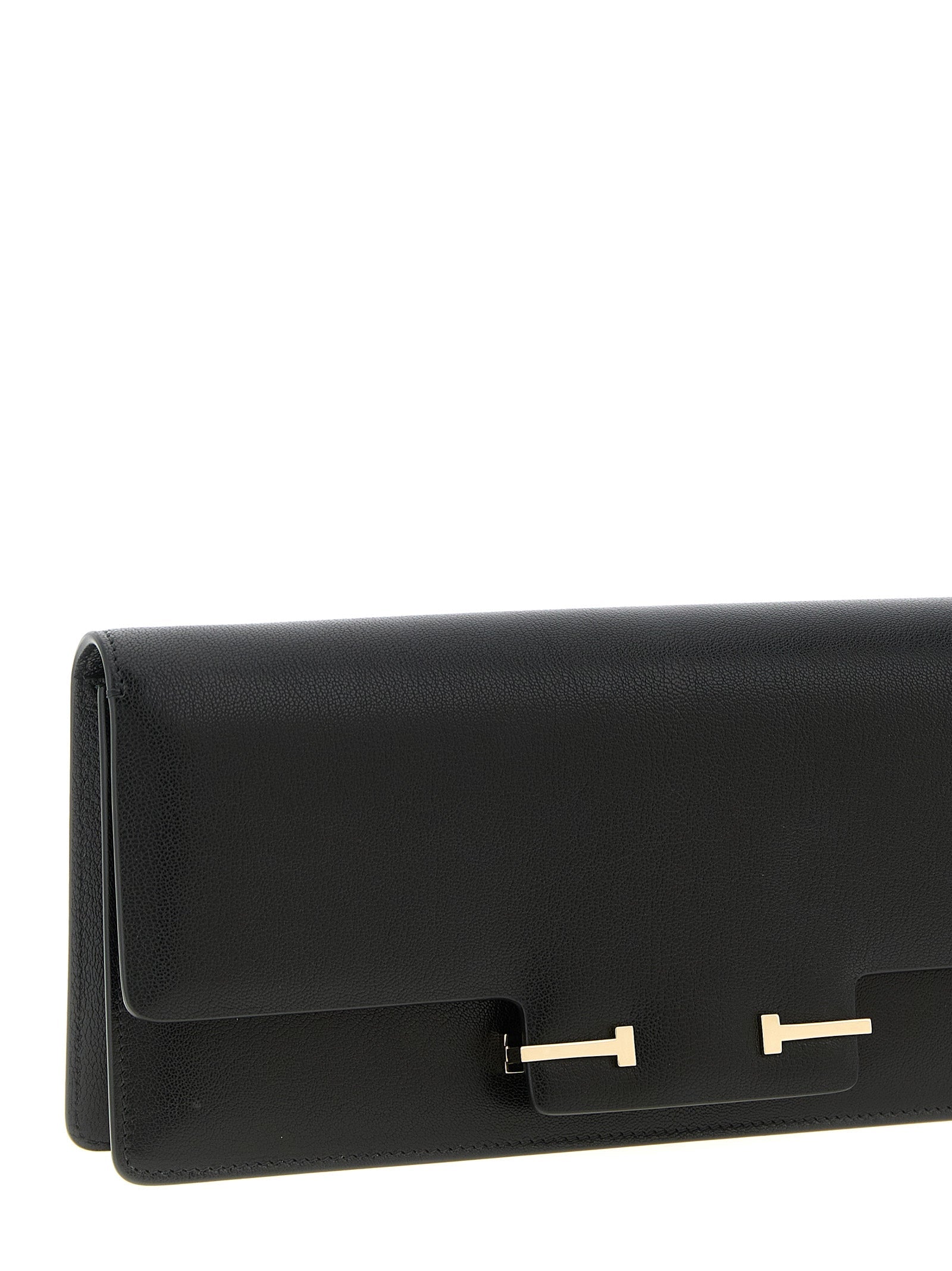 Tom Ford Black Goatskin Shoulder Bag