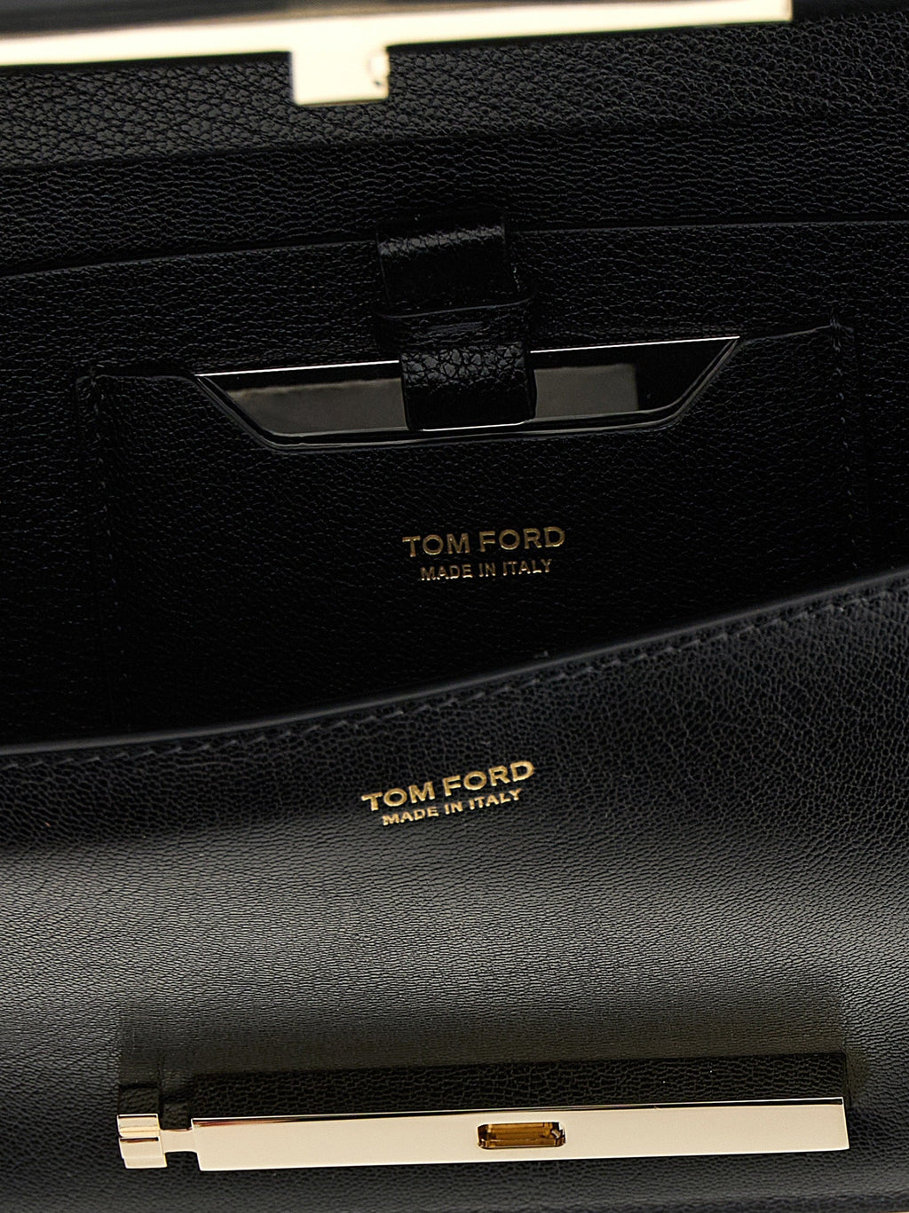 Tom Ford Black Goatskin Shoulder Bag