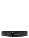Tom Ford Black Calfskin Regular Belt