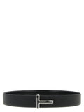 Tom Ford Black Calfskin Regular Belt