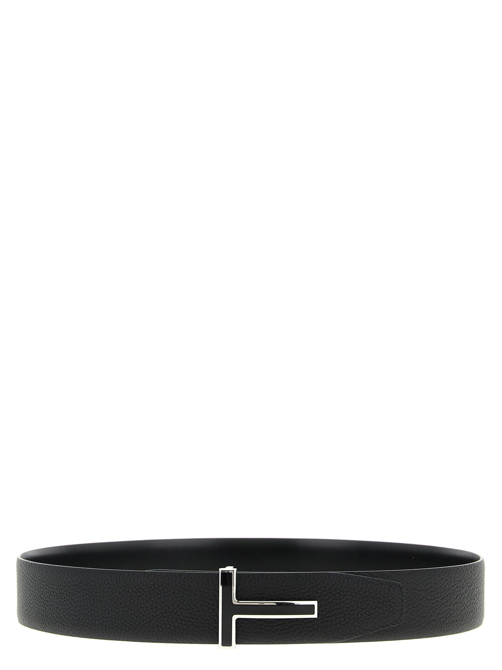 Tom Ford Black Calfskin Regular Belt