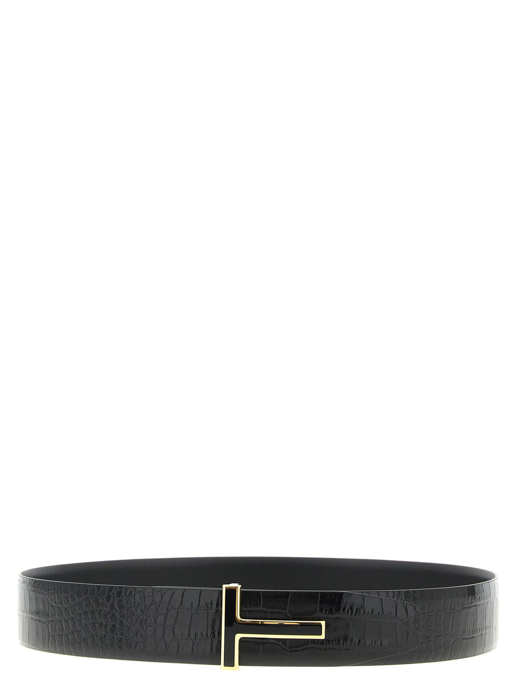 Tom Ford Black Calfskin Regular Belt