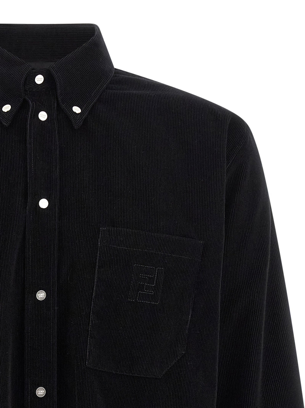 Fendi Black Cotton Blouse