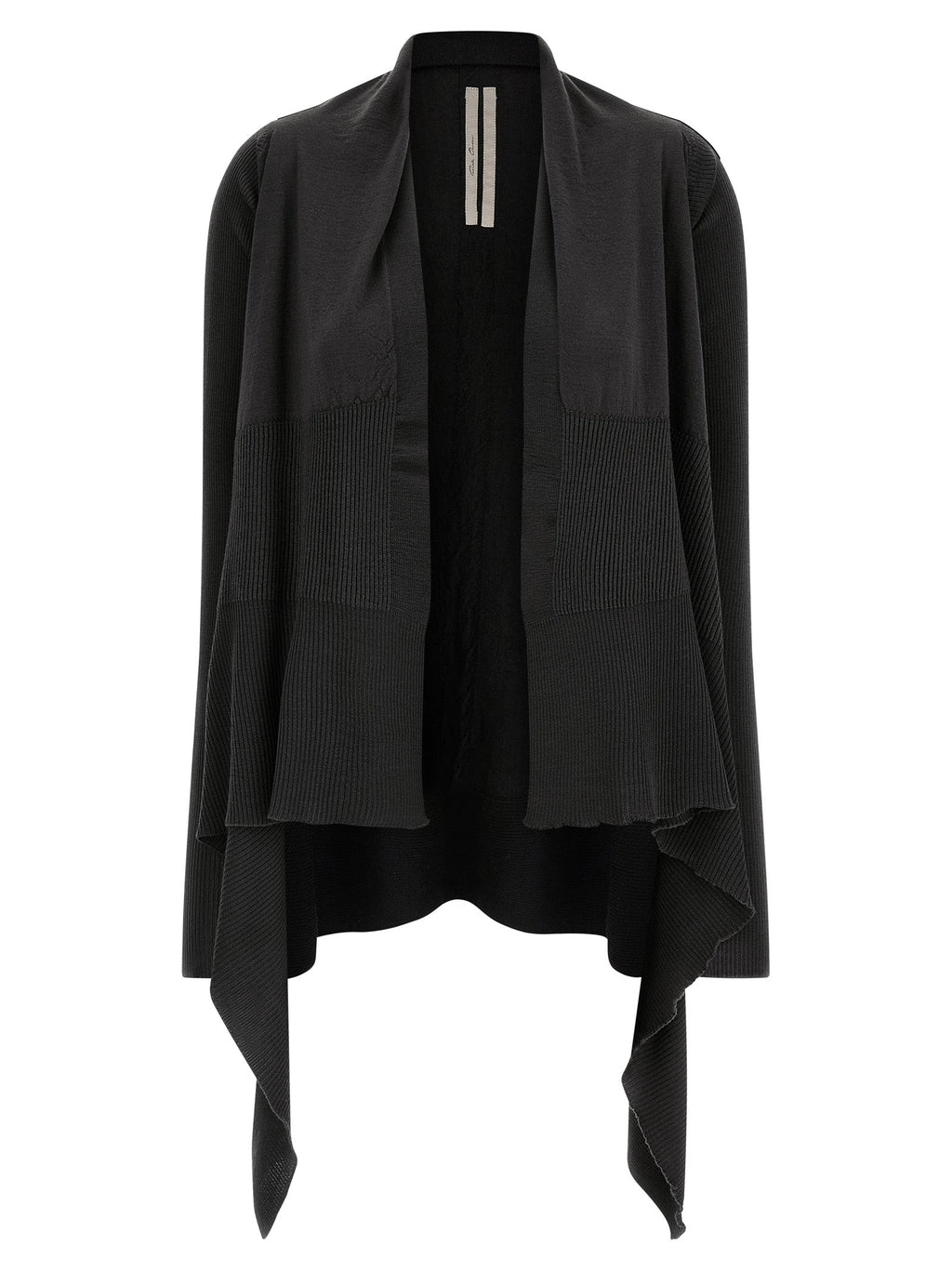Rick Owens Black Wool Cardigan