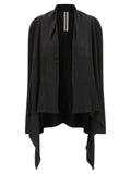 Rick Owens Black Wool Cardigan