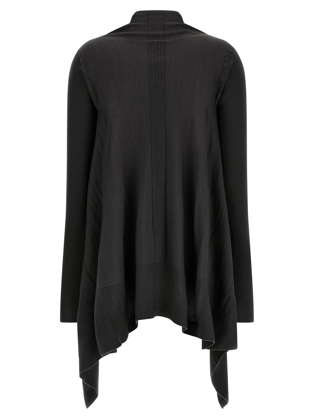 Rick Owens Black Wool Cardigan