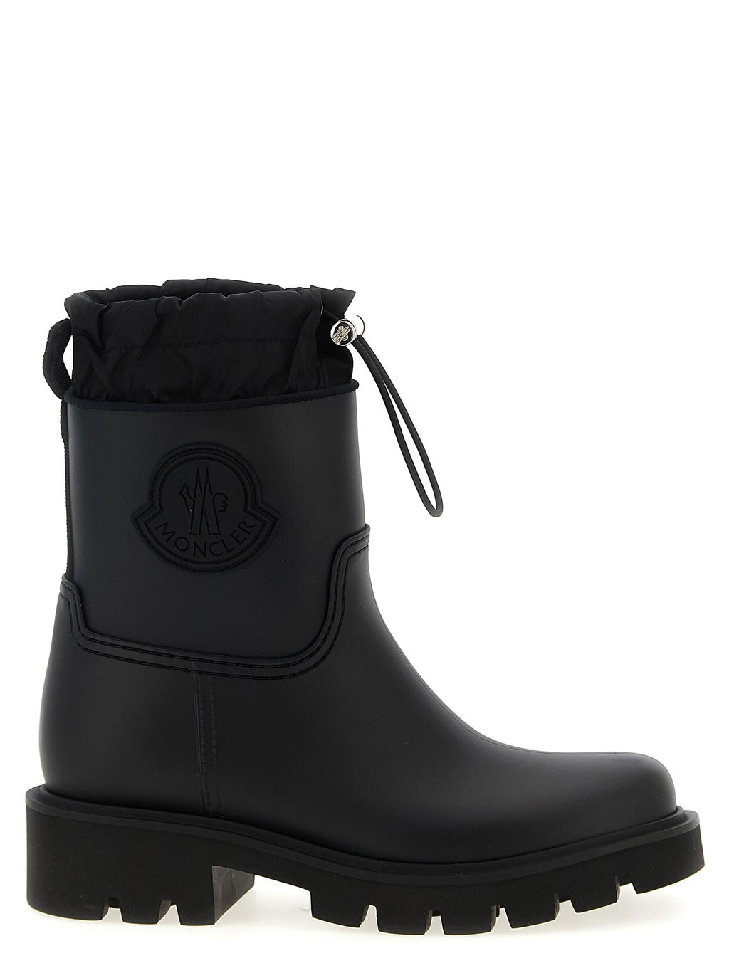 Moncler Black Pvc Ankle Boots