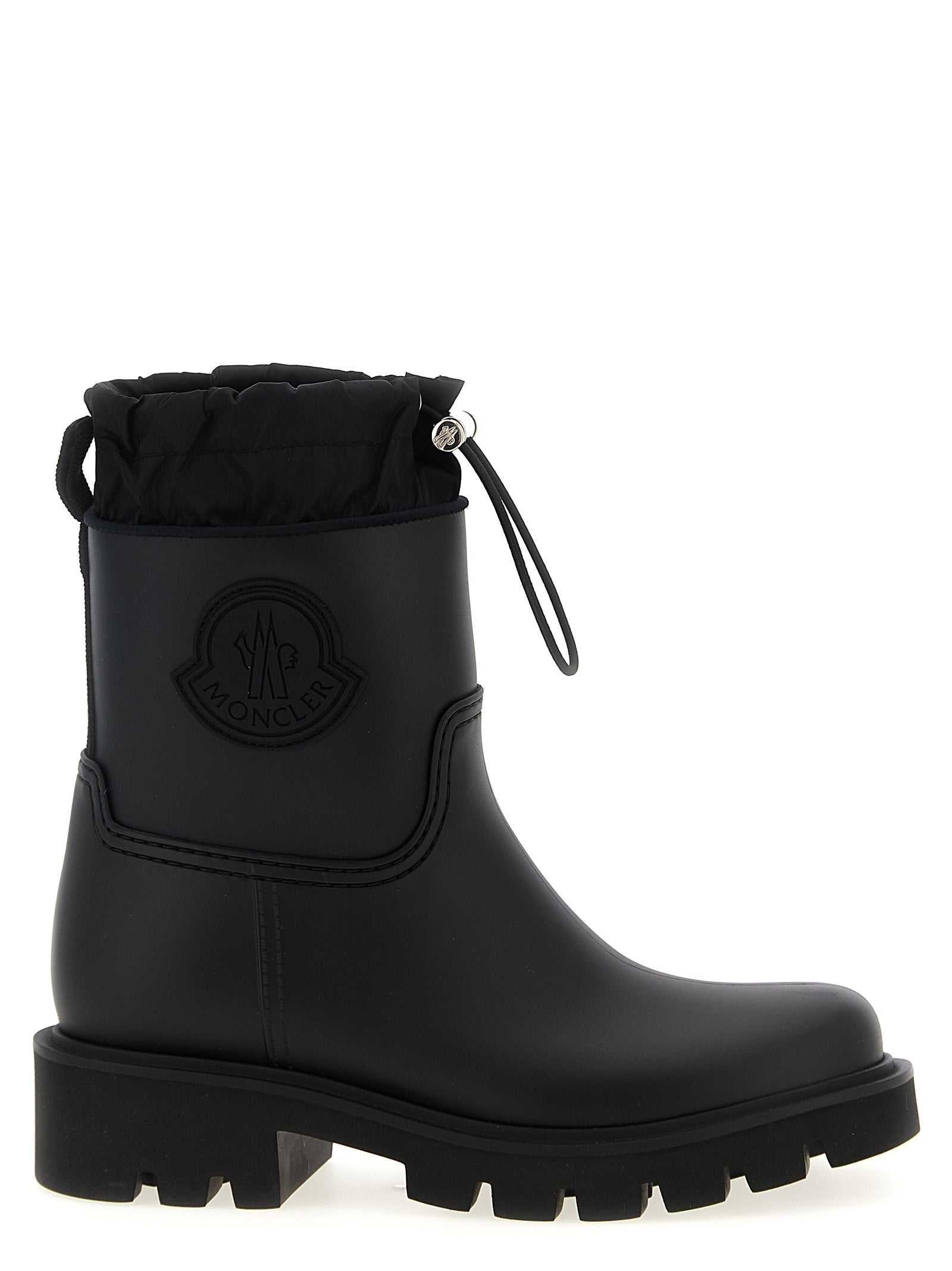 Moncler Black Pvc Ankle Boots