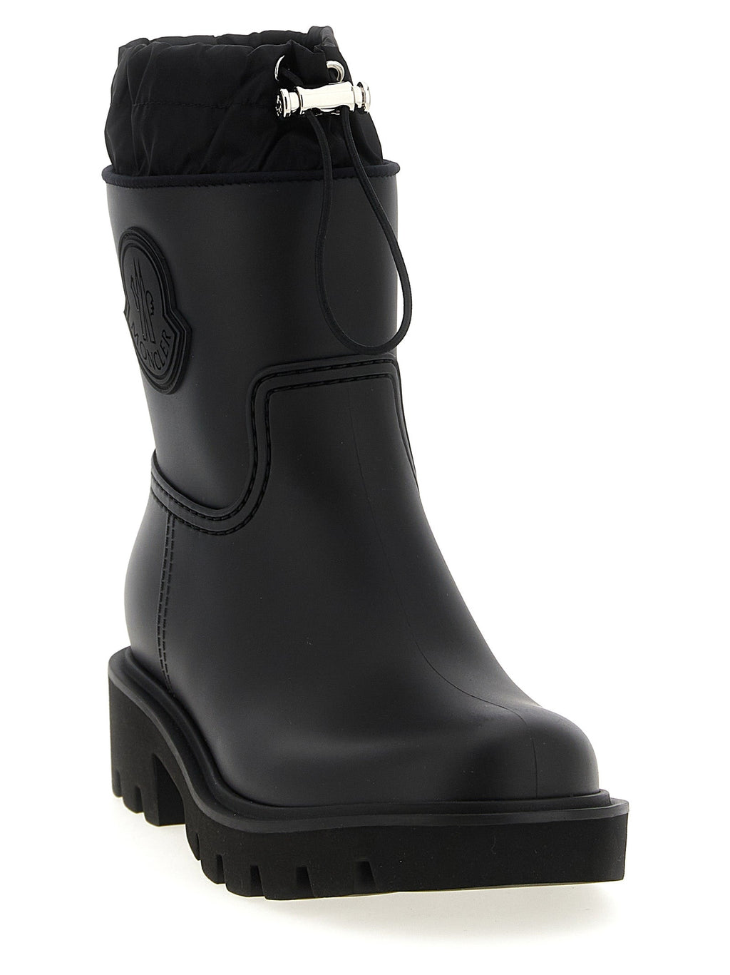 Moncler Black Pvc Ankle Boots