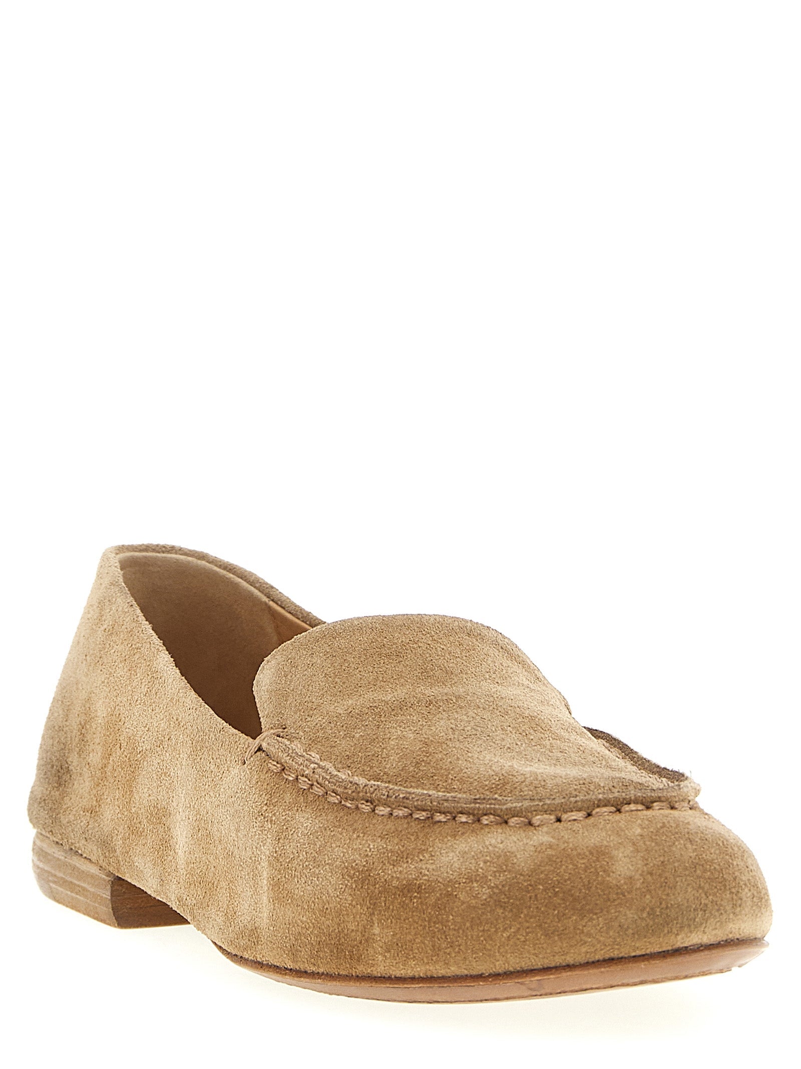Marsell Beige Calfskin Slip-On Loafers