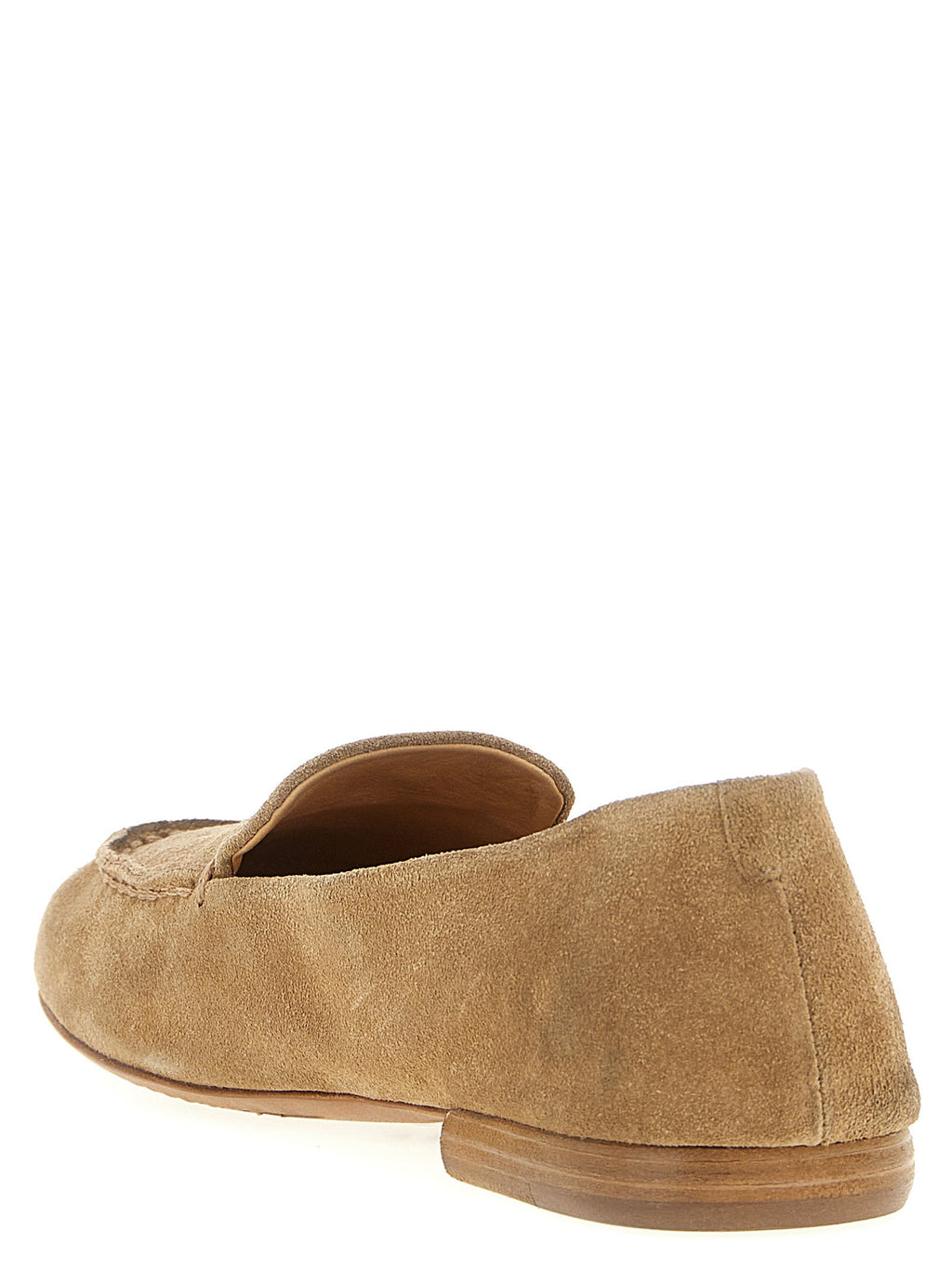 Marsell Beige Calfskin Slip-On Loafers