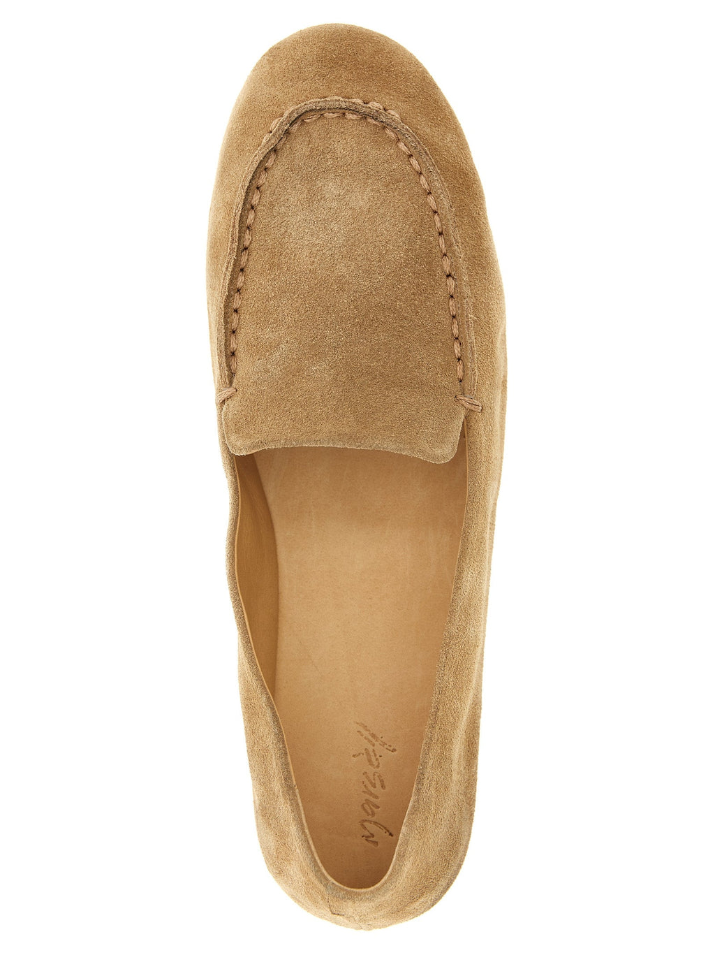 Marsell Beige Calfskin Slip-On Loafers