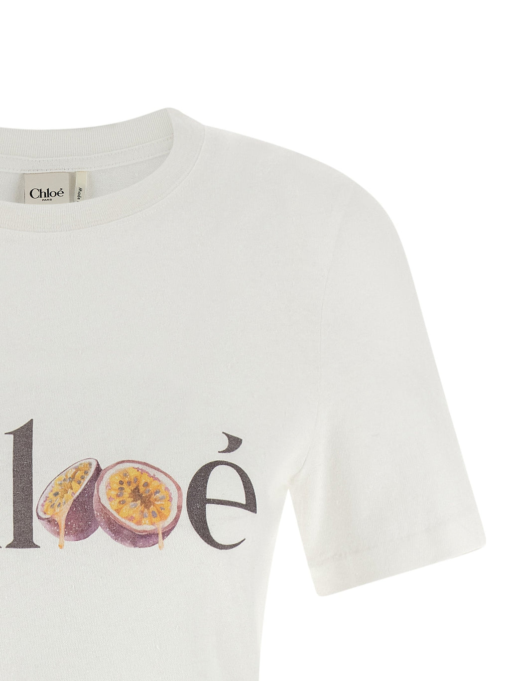 Chloé White Cotton T-Shirt